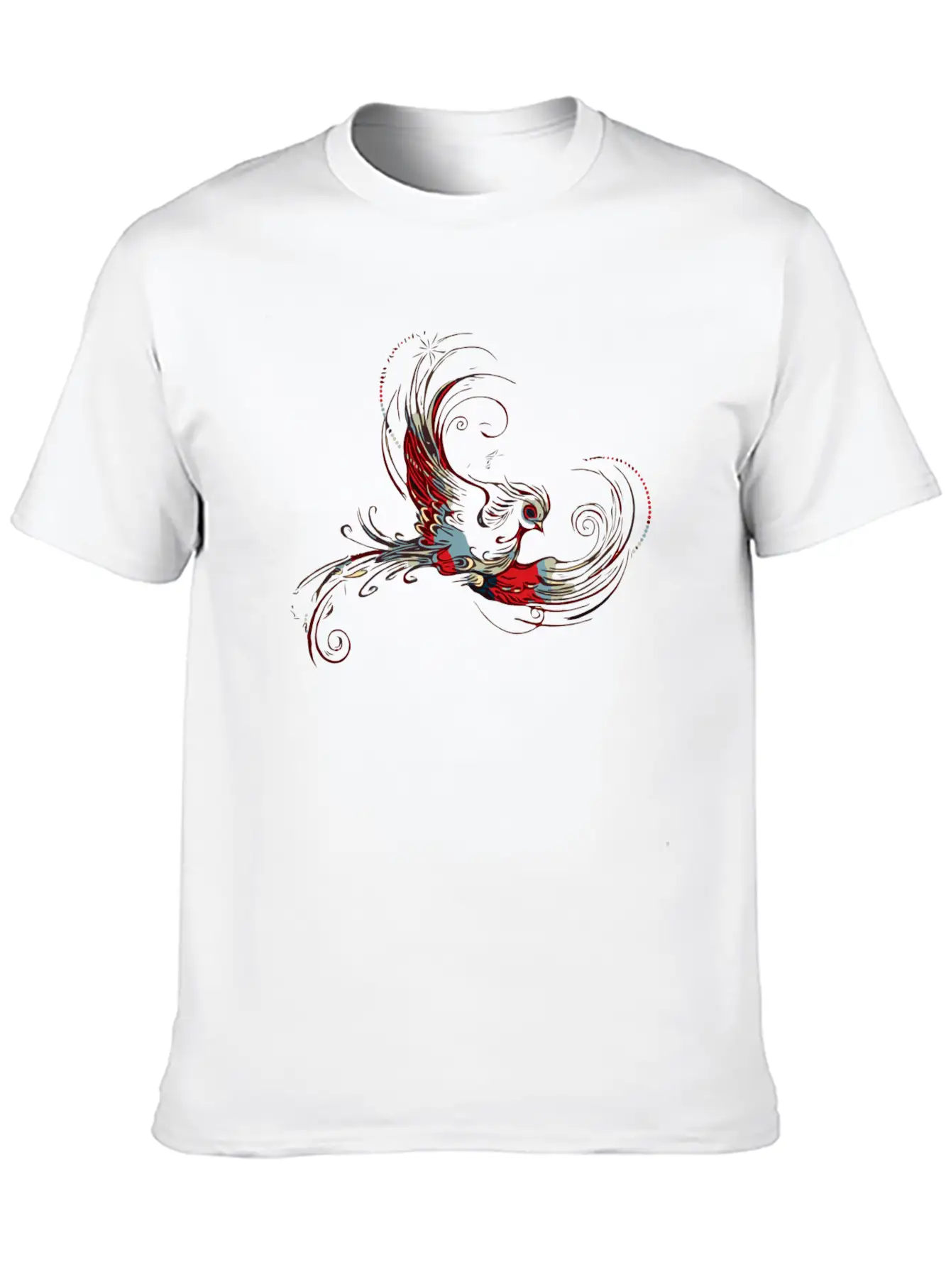 Bird In Flames Timeless Short Sleeve Tee – Comfy And Minimalist Design