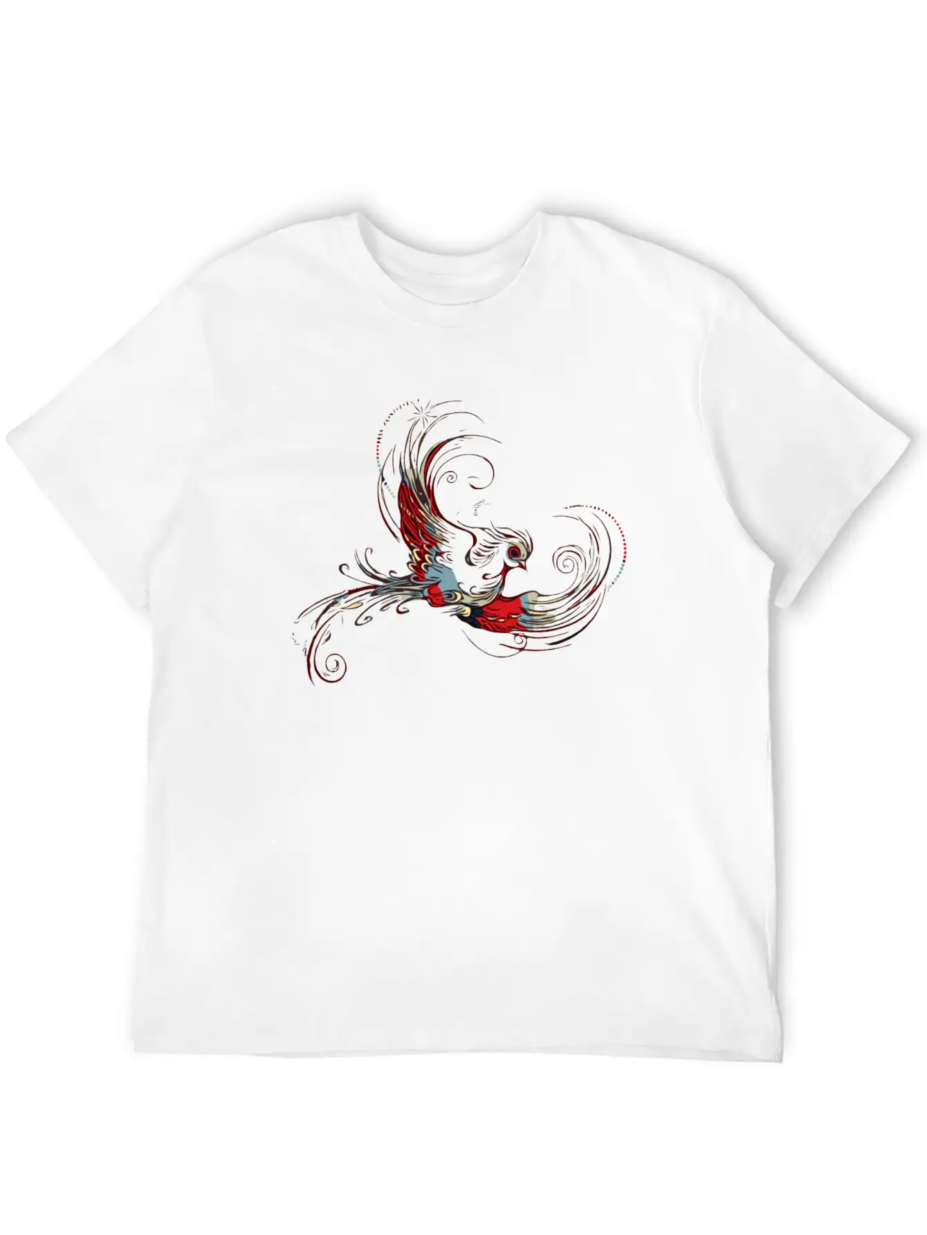 Bird In Flames Timeless Short Sleeve Tee – Comfy And Minimalist Design