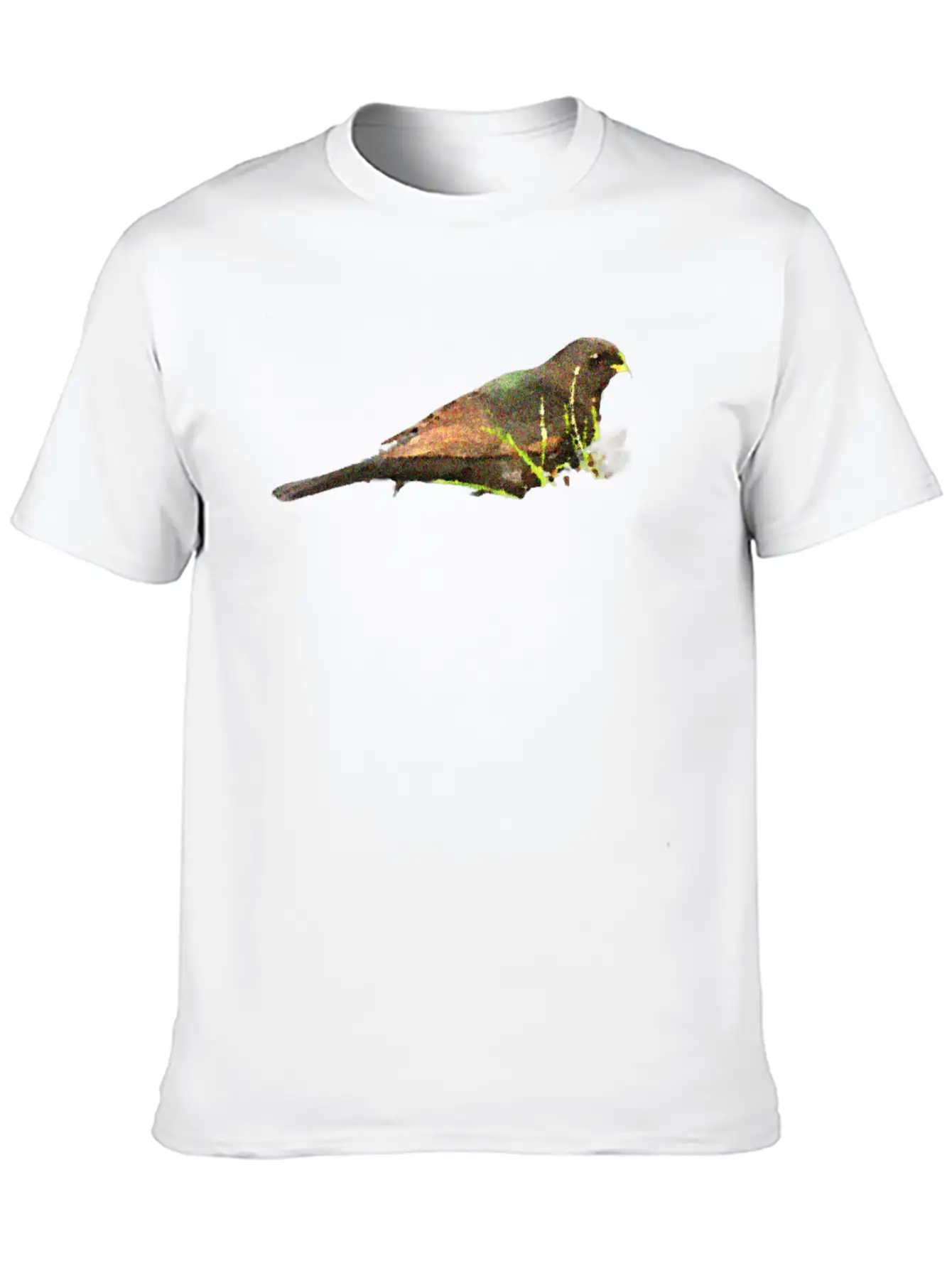 Bird Oil Art Relaxed Everyday Tee – Lightweight And Durable Cotton