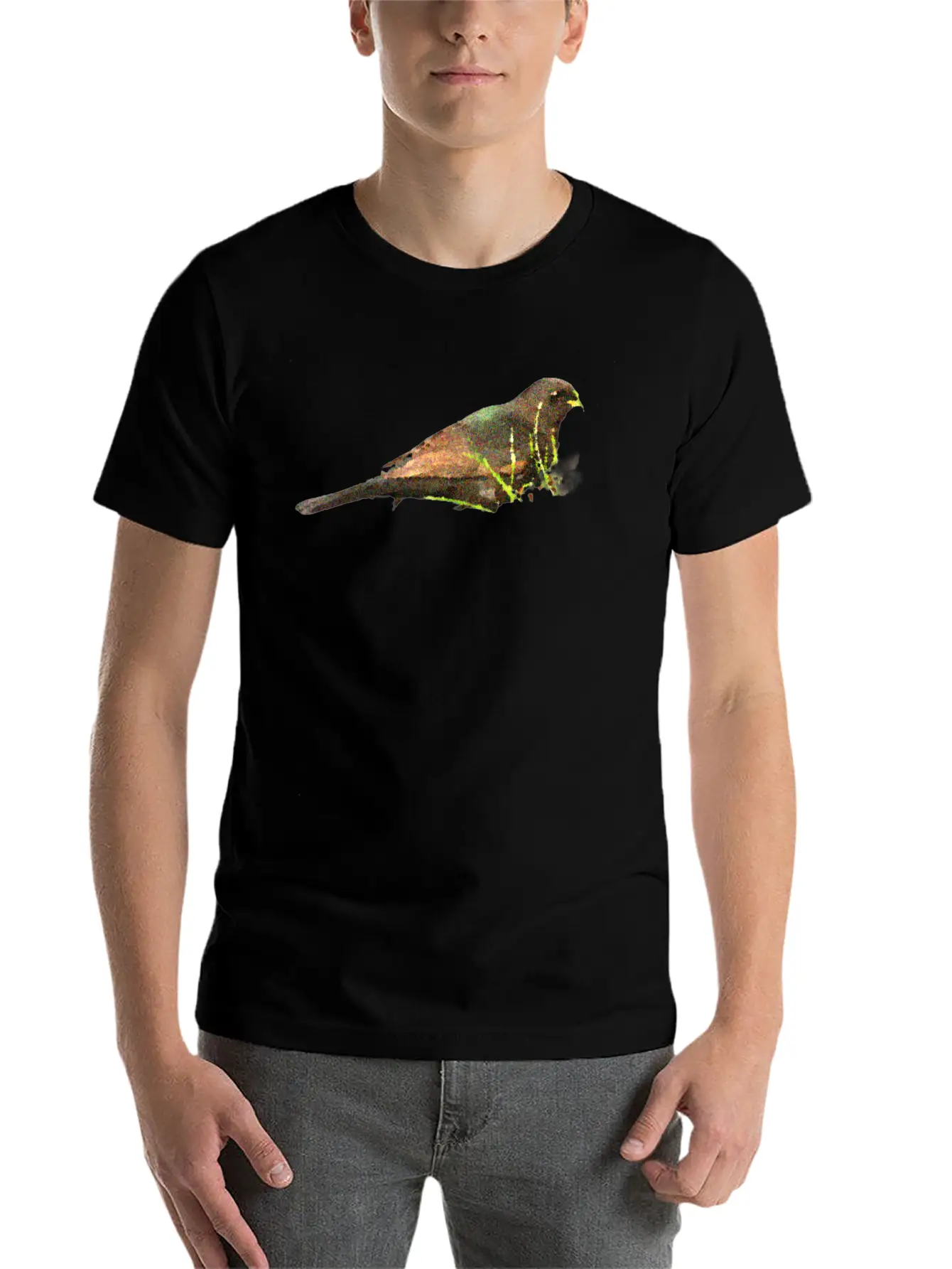 Bird Oil Art Relaxed Everyday Tee – Lightweight And Durable Cotton