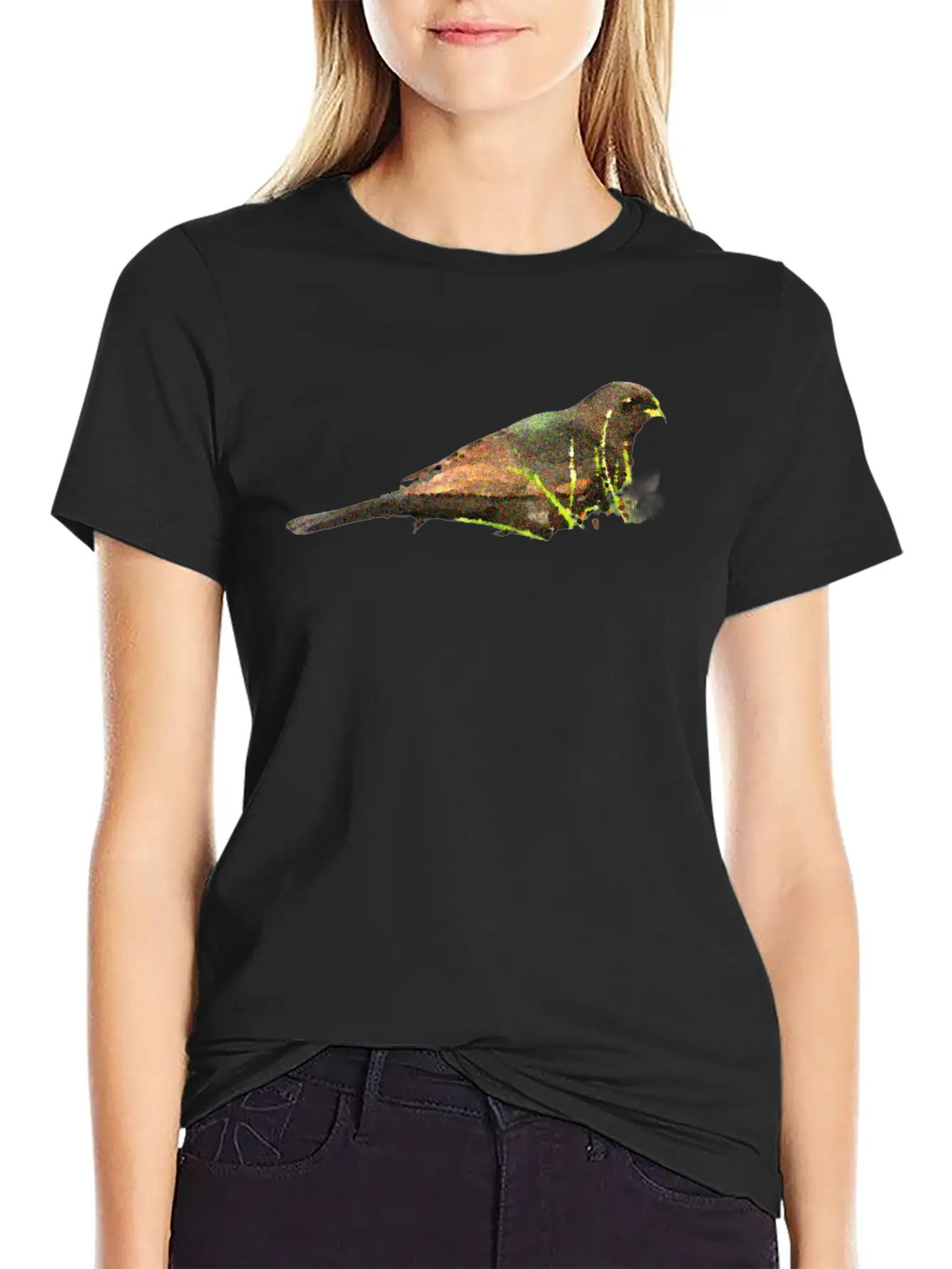 Bird Oil Art Relaxed Everyday Tee – Lightweight And Durable Cotton