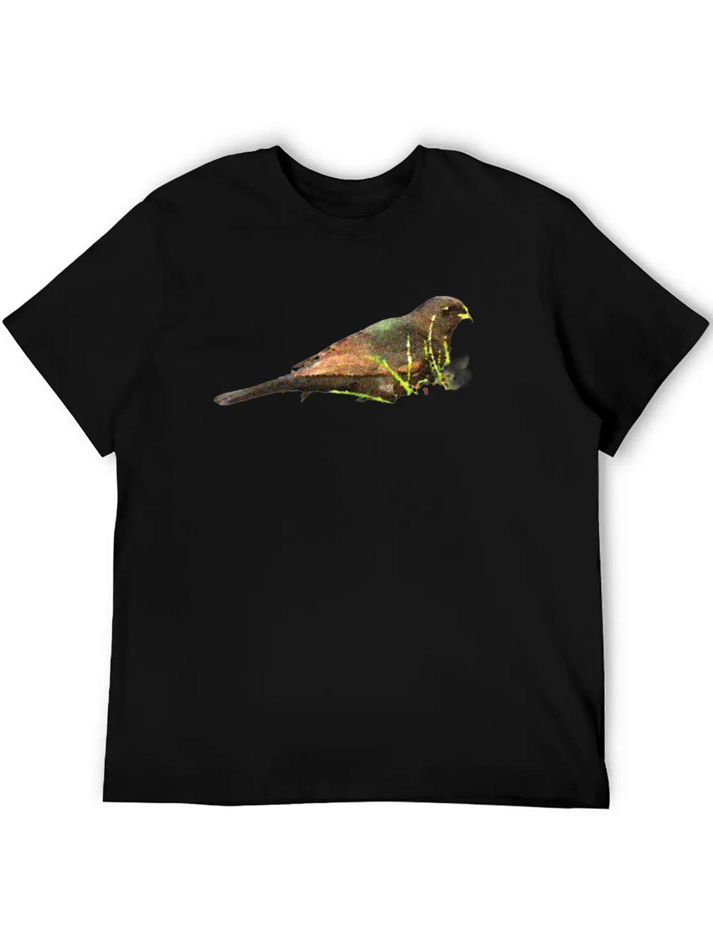 Bird Oil Art Relaxed Everyday Tee – Lightweight And Durable Cotton