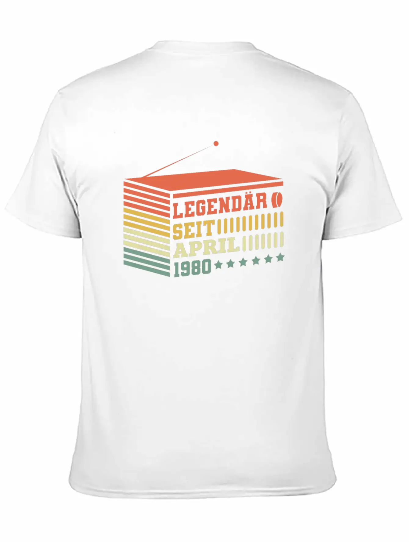Birthday 1980 April Radio Legendary Stylish Everyday T-Shirt – Unisex Basic Cotton Tee