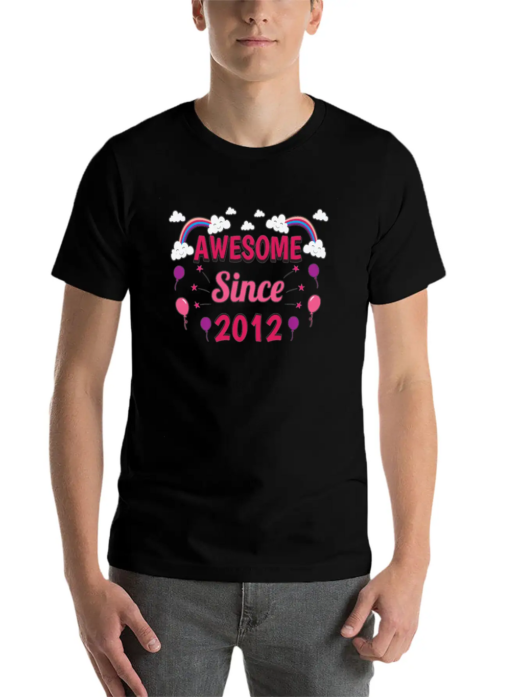 Birthday Awesome 2012 Girl Pink Purple Classic Cotton Tee – Unisex Comfort For Any Season