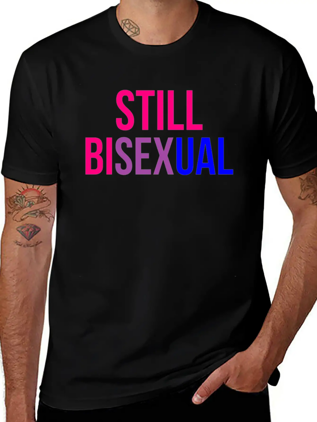 Bisexual Pride Unisex Casual T-Shirt – Clean Design For Daily Comfort
