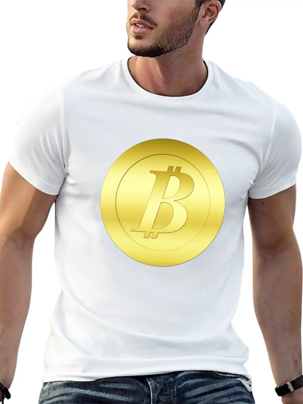 Bitcoin 1500 GoldcoinCirc Essential Cotton Tee For Daily Outfits – Unisex Style