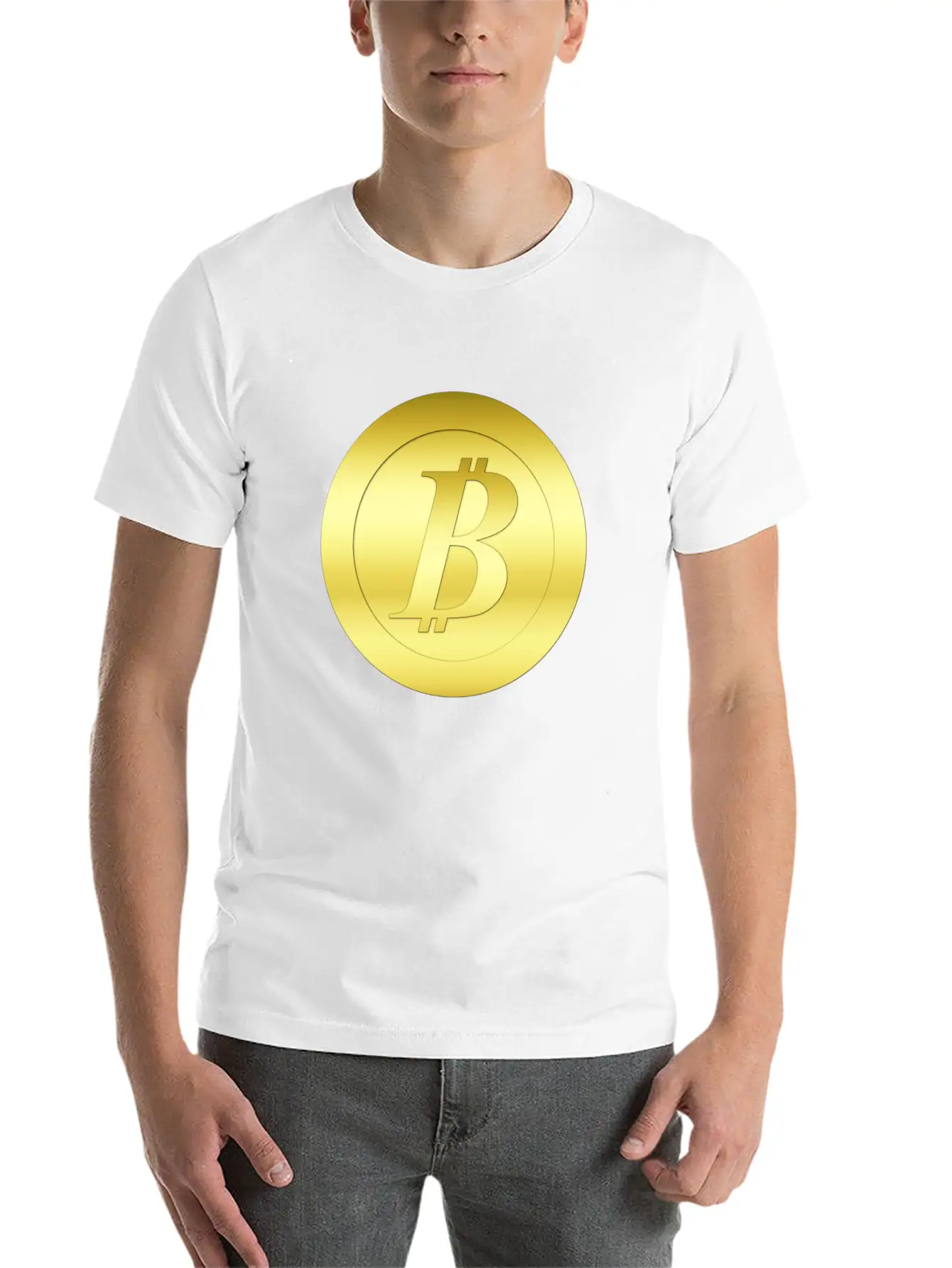 Bitcoin 1500 GoldcoinCirc Essential Cotton Tee For Daily Outfits – Unisex Style