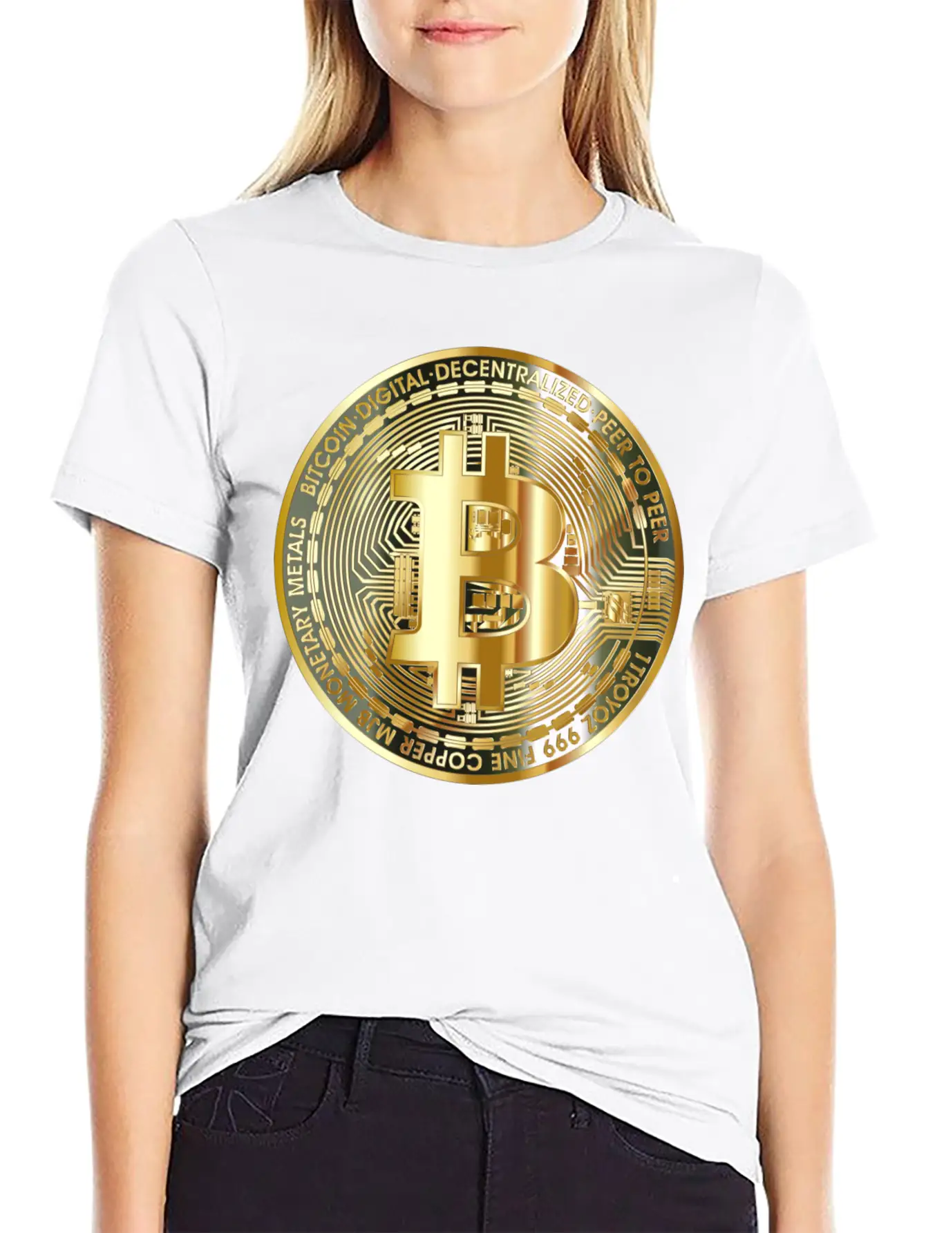 Bitcoin Art Designs | Cryptocurrency | Bitcoin Art Timeless Short Sleeve Tee – Comfy And Minimalist Design