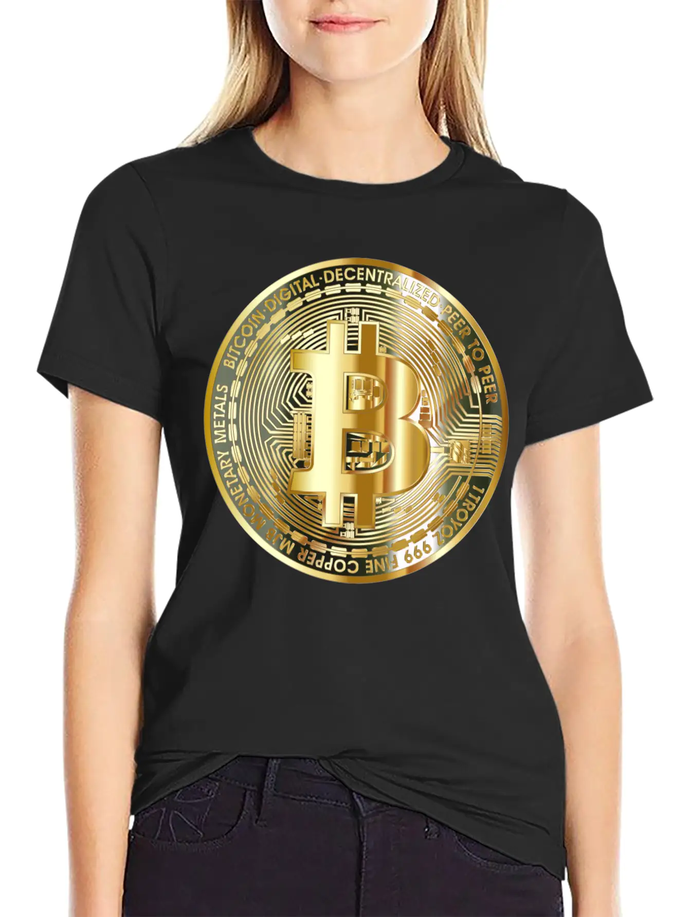 Bitcoin Art Designs | Cryptocurrency | Bitcoin Art Timeless Short Sleeve Tee – Comfy And Minimalist Design