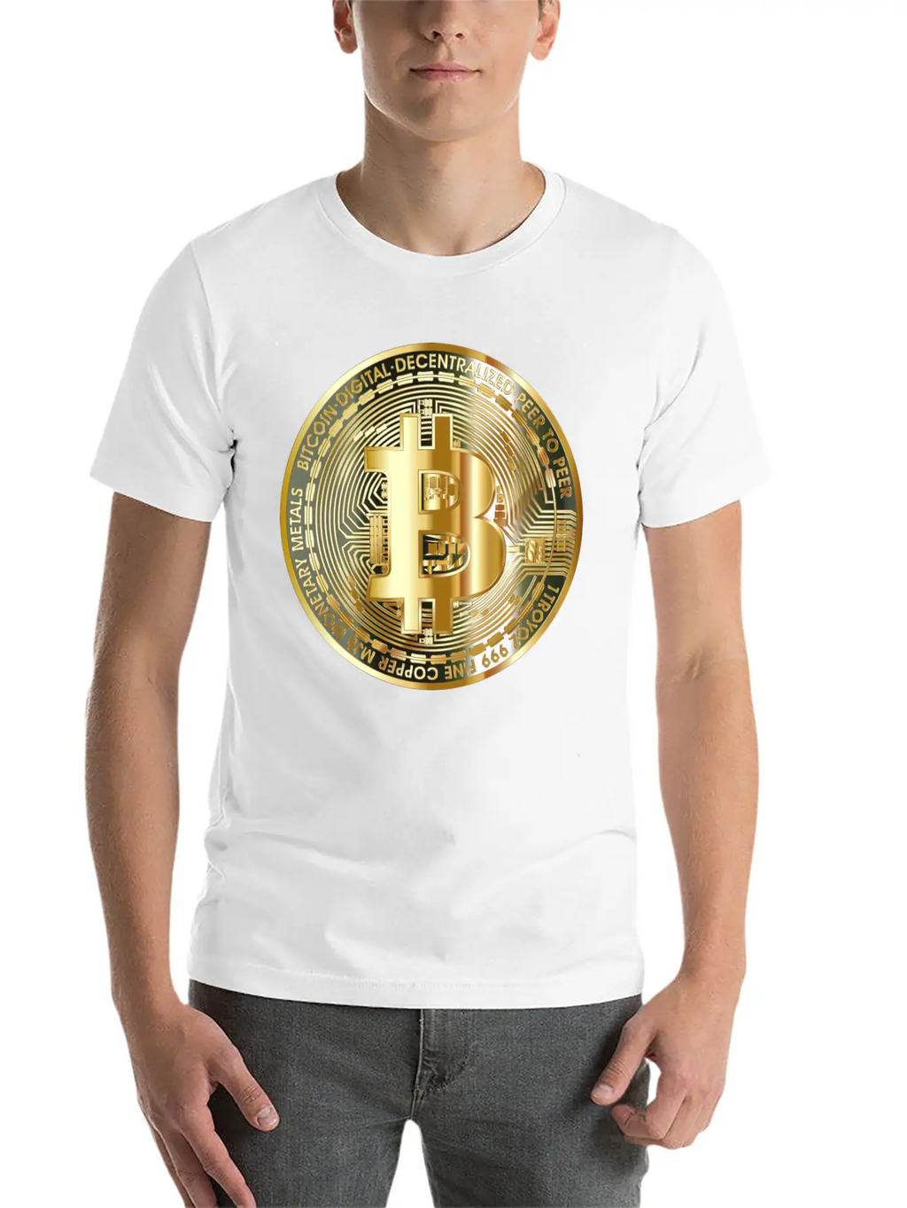 Bitcoin Art Designs | Cryptocurrency | Bitcoin Art Timeless Short Sleeve Tee – Comfy And Minimalist Design