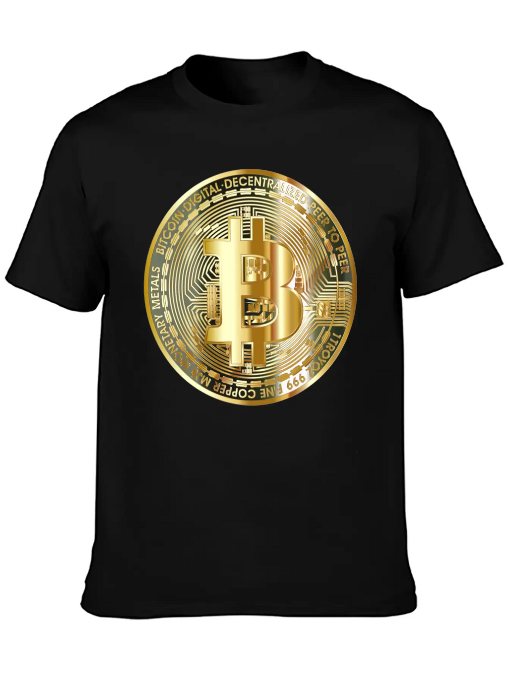 Bitcoin Art Designs | Cryptocurrency | Bitcoin Art Timeless Short Sleeve Tee – Comfy And Minimalist Design