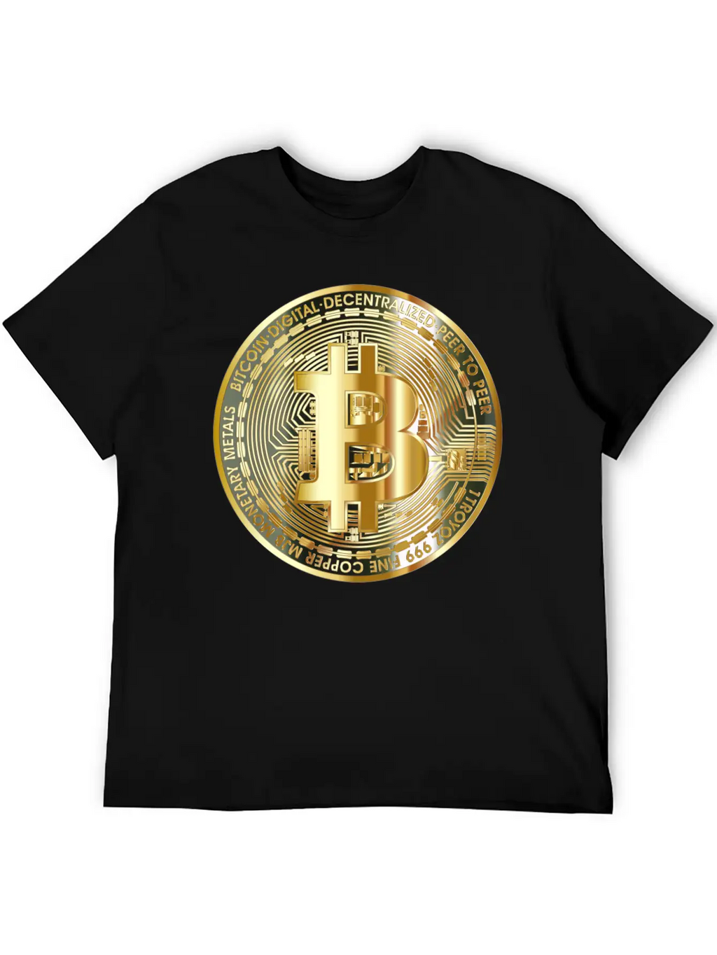 Bitcoin Art Designs | Cryptocurrency | Bitcoin Art Timeless Short Sleeve Tee – Comfy And Minimalist Design