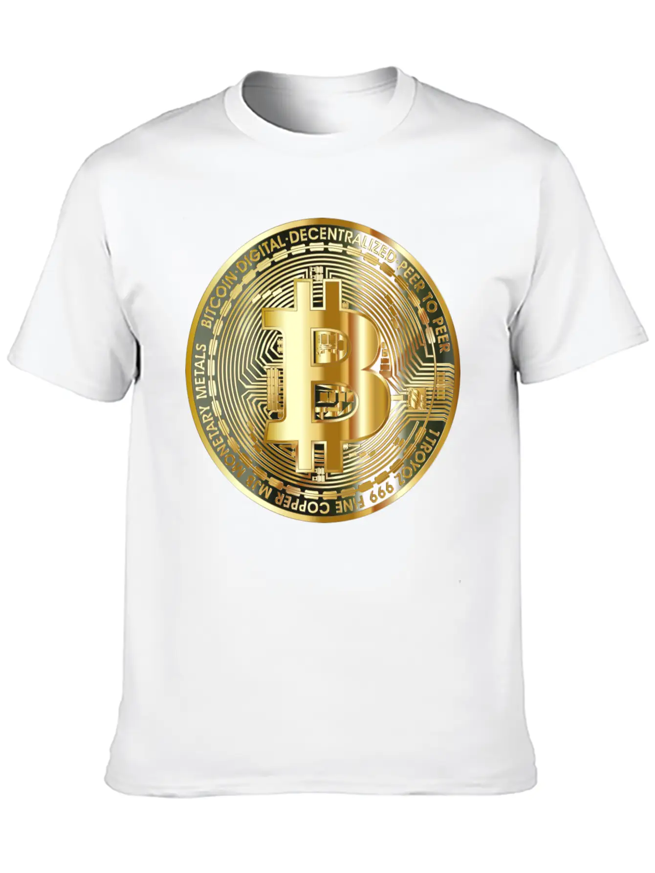 Bitcoin Art Designs | Cryptocurrency | Bitcoin Art Timeless Short Sleeve Tee – Comfy And Minimalist Design