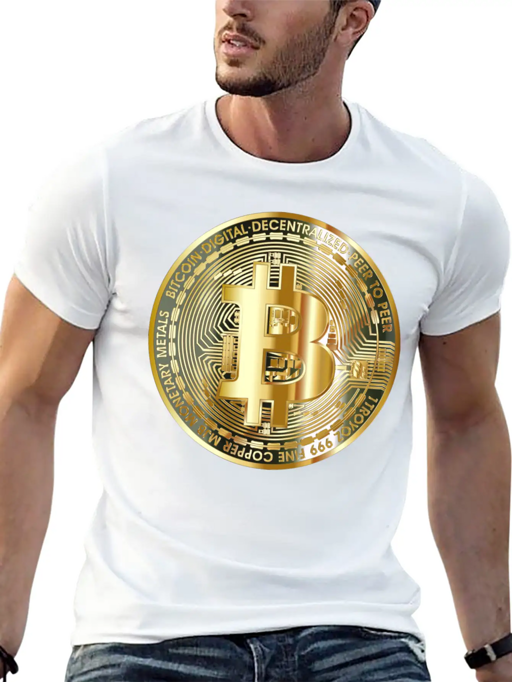 Bitcoin Art Designs | Cryptocurrency | Bitcoin Art Timeless Short Sleeve Tee – Comfy And Minimalist Design
