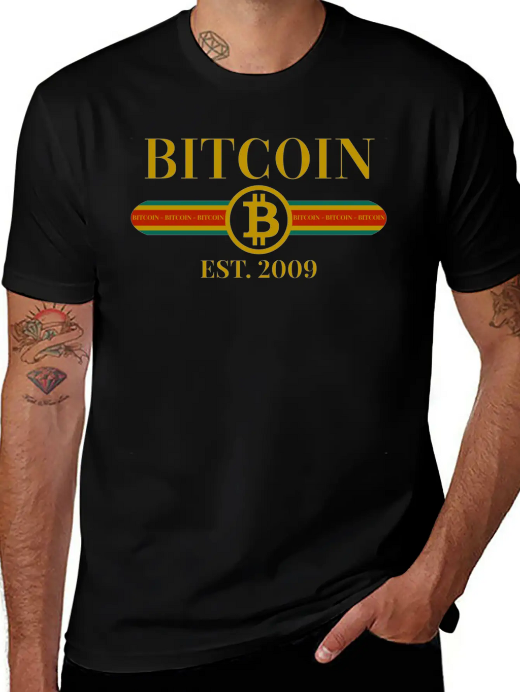 Bitcoin BTC Fashion Design Basic Graphic T-Shirt – Daily Comfort In Soft Cotton