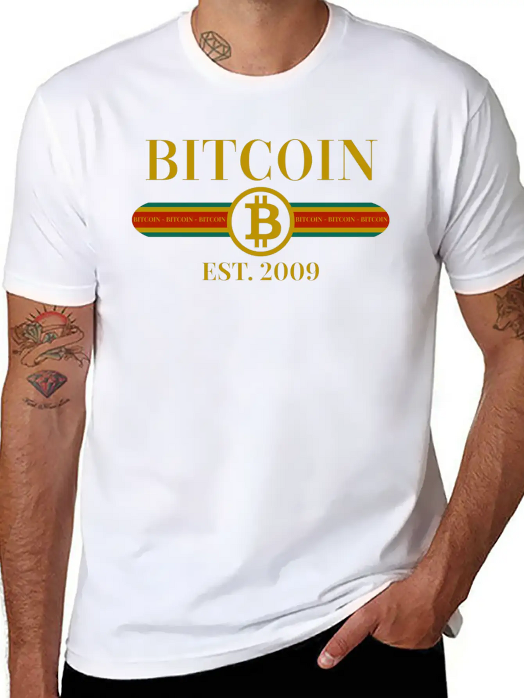 Bitcoin BTC Fashion Design Basic Graphic T-Shirt – Daily Comfort In Soft Cotton
