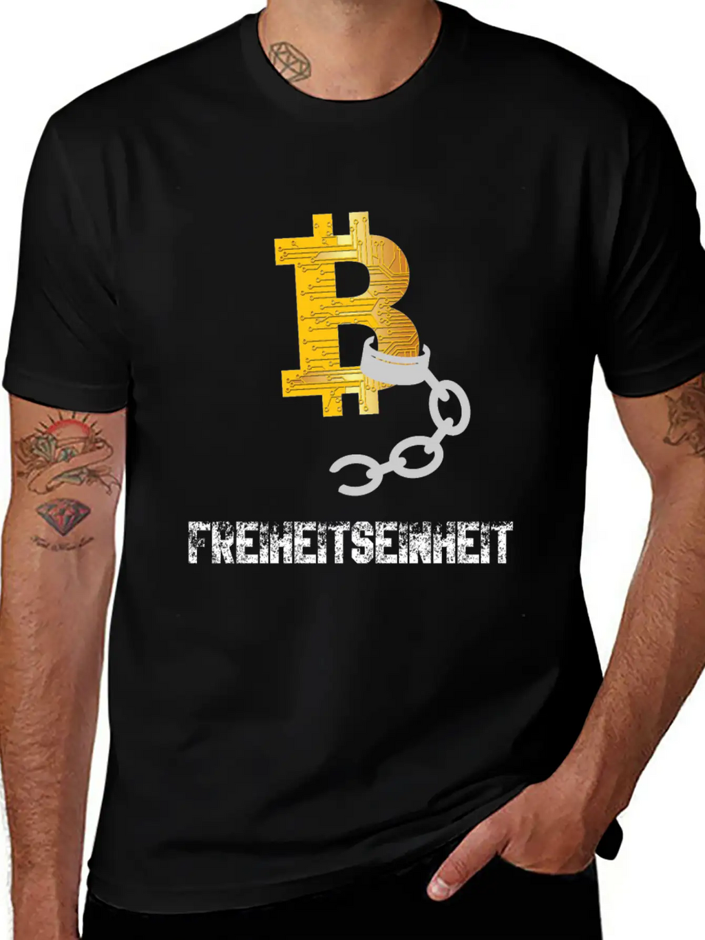 Bitcoin BTC - Freedom Unit Unisex Casual T-Shirt – Clean Design For Daily Comfort