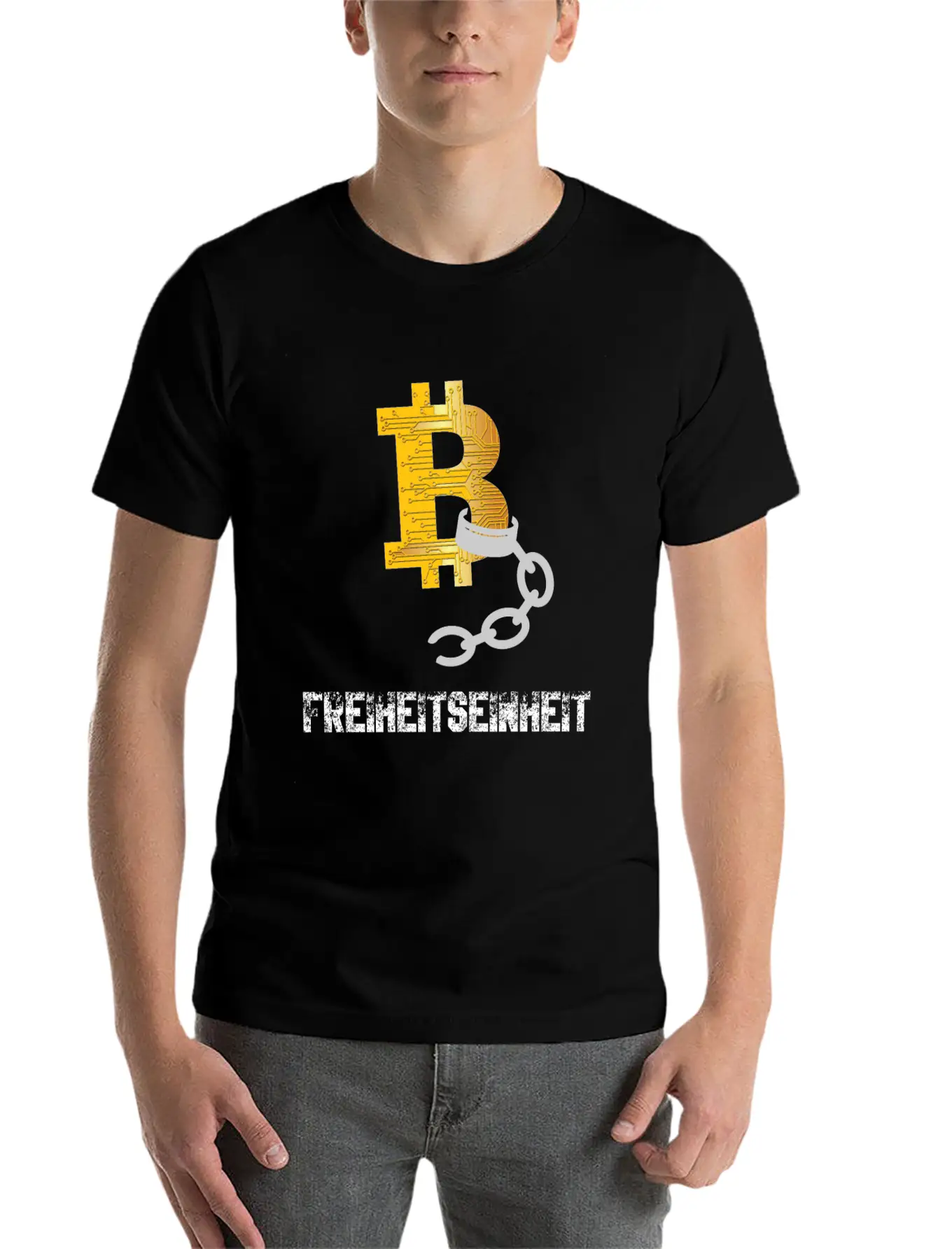 Bitcoin BTC - Freedom Unit Unisex Casual T-Shirt – Clean Design For Daily Comfort