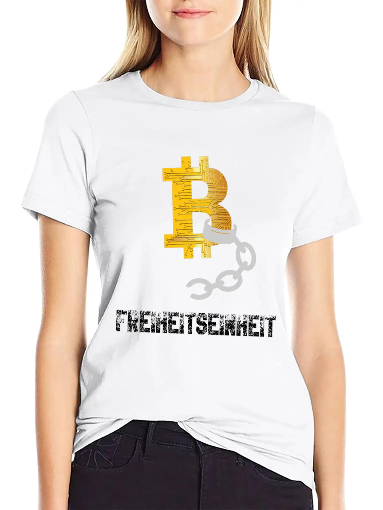 Bitcoin BTC - Freedom Unit Unisex Casual T-Shirt – Clean Design For Daily Comfort
