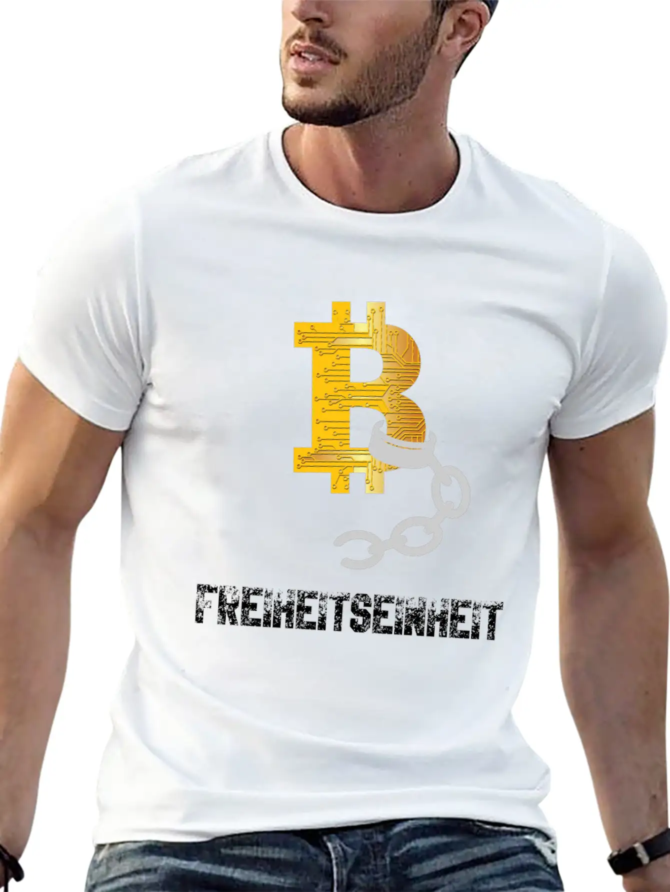 Bitcoin BTC - Freedom Unit Unisex Casual T-Shirt – Clean Design For Daily Comfort