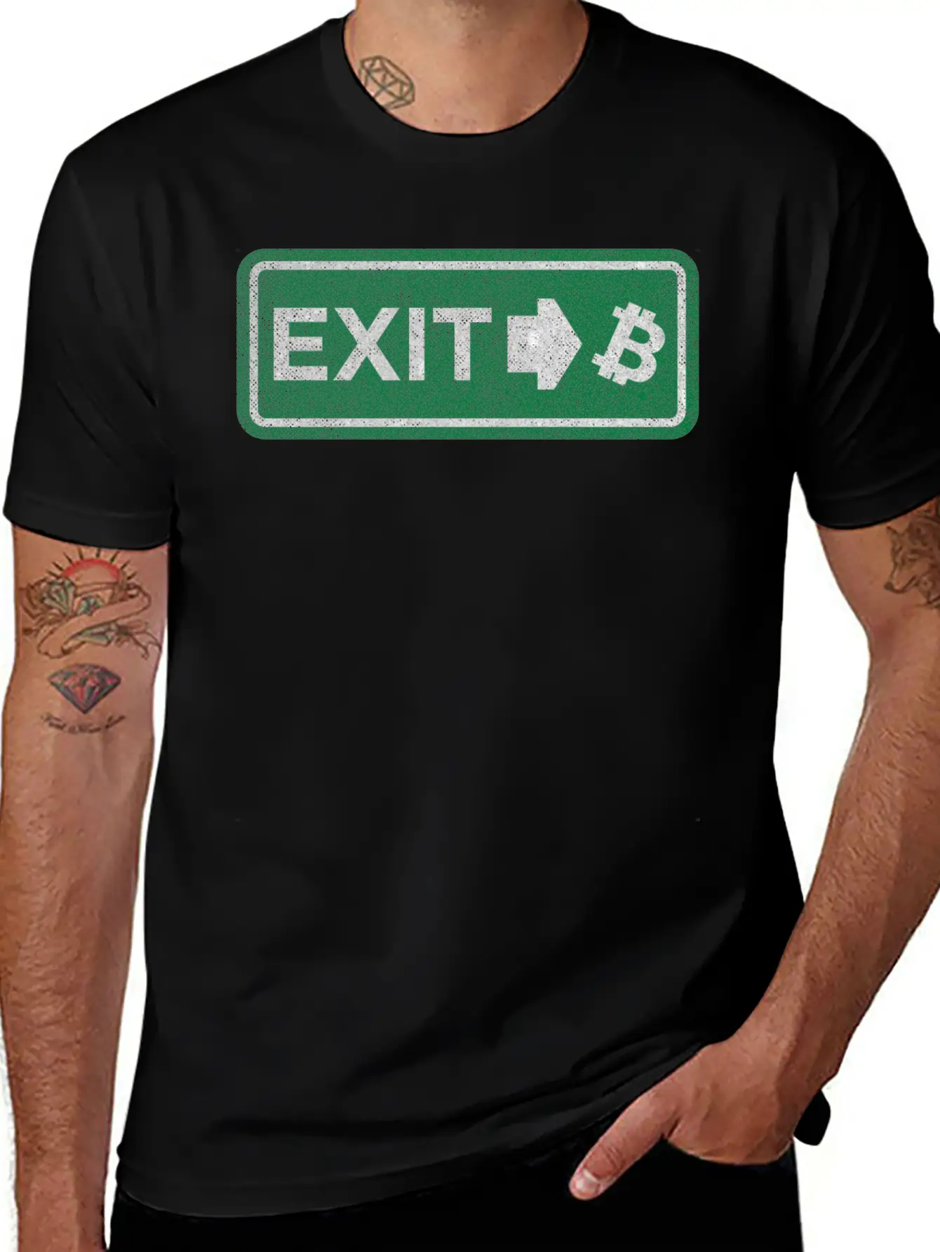 Bitcoin BTC Is The Exit Plan, For Cypherpunks Unisex Casual T-Shirt – Clean Design For Daily Comfort