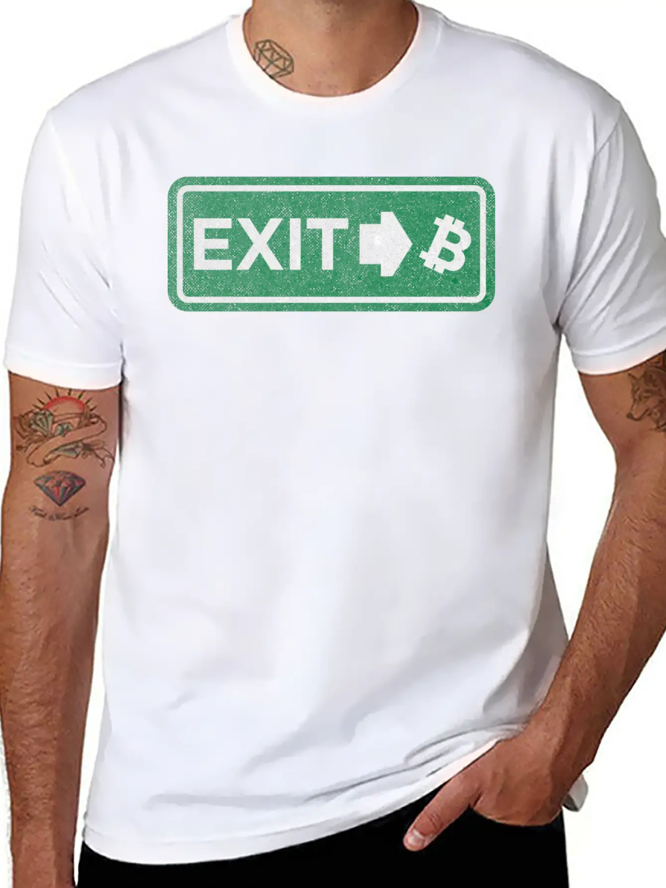 Bitcoin BTC Is The Exit Plan, For Cypherpunks Unisex Casual T-Shirt – Clean Design For Daily Comfort