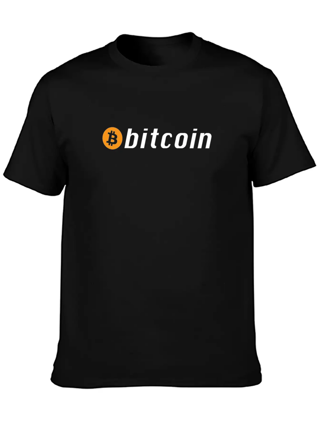 Bitcoin Button - Cryptocurrency Timeless Short Sleeve Tee – Comfy And Minimalist Design