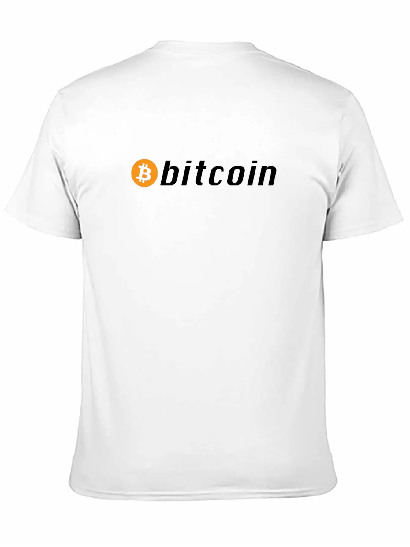 Bitcoin Button - Cryptocurrency Timeless Short Sleeve Tee – Comfy And Minimalist Design