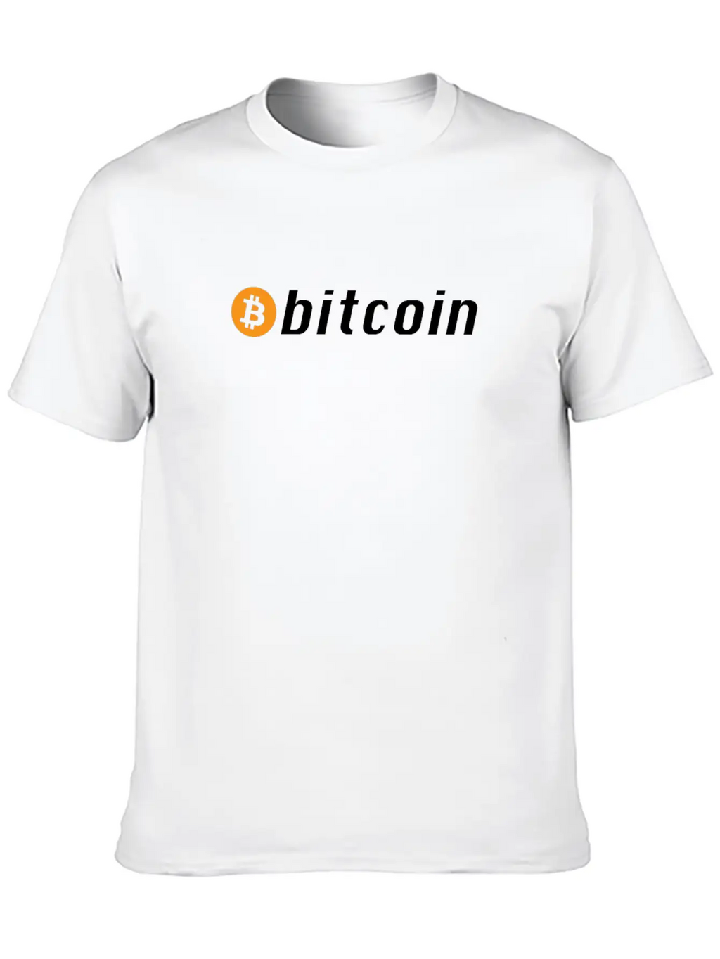 Bitcoin Button - Cryptocurrency Timeless Short Sleeve Tee – Comfy And Minimalist Design