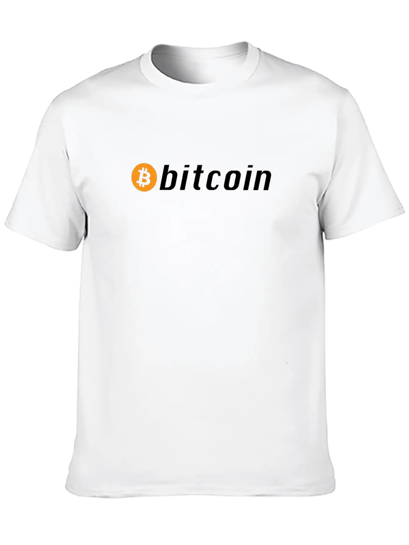Bitcoin Button - Cryptocurrency Timeless Short Sleeve Tee – Comfy And Minimalist Design