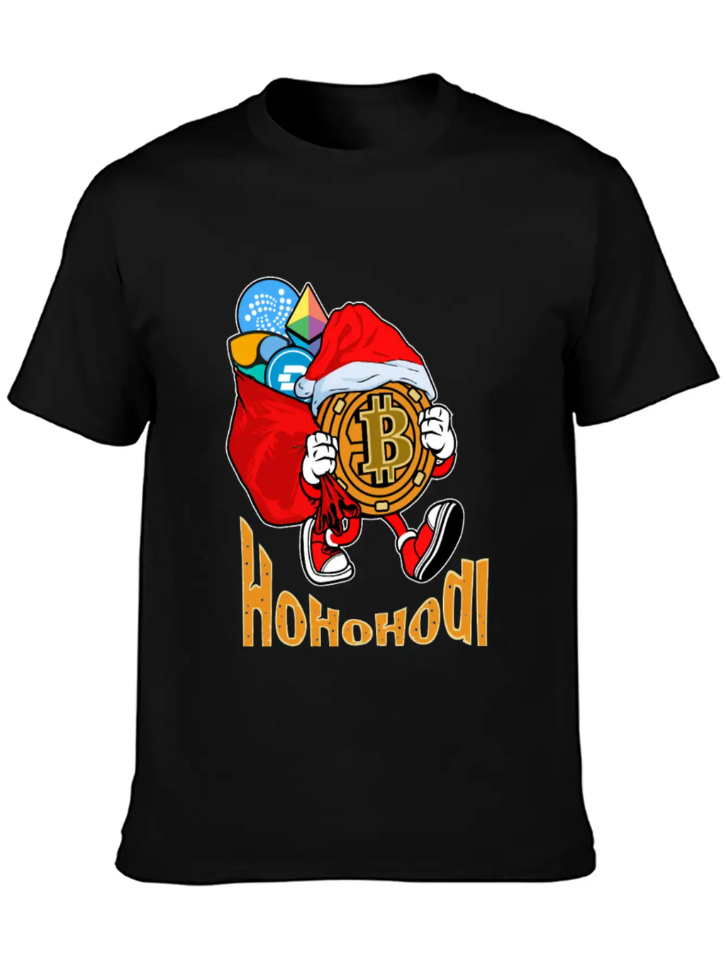 Bitcoin Christmas Timeless Short Sleeve Tee – Comfy And Minimalist Design
