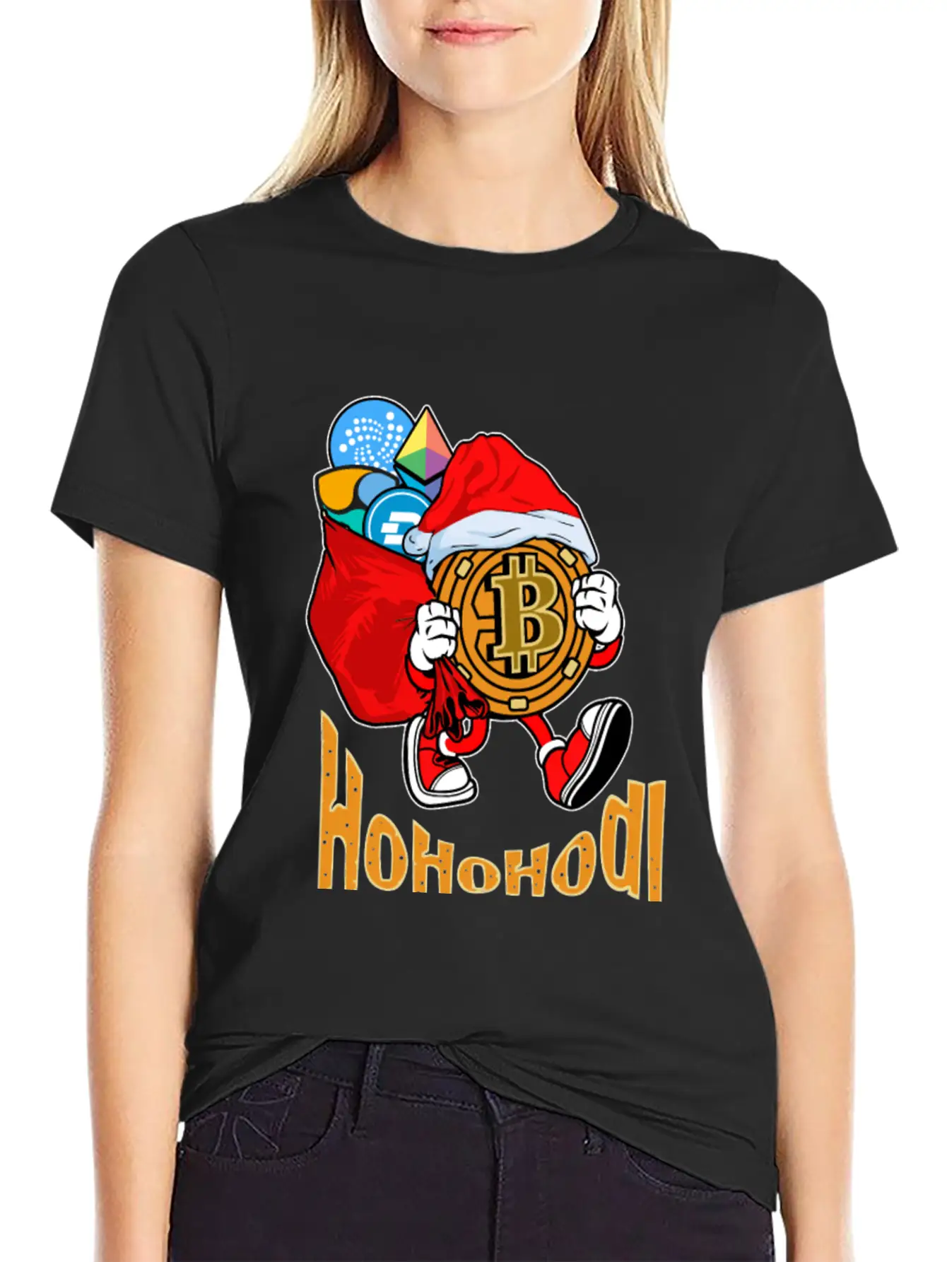 Bitcoin Christmas Timeless Short Sleeve Tee – Comfy And Minimalist Design