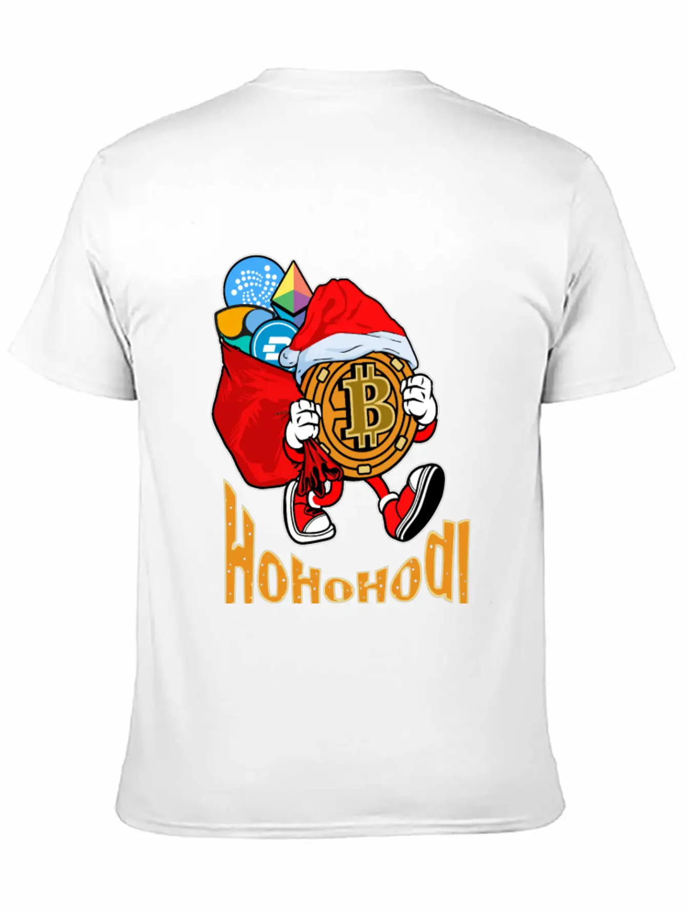 Bitcoin Christmas Timeless Short Sleeve Tee – Comfy And Minimalist Design