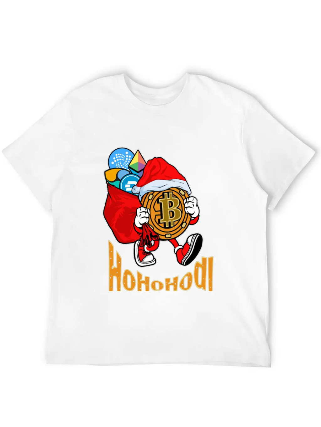 Bitcoin Christmas Timeless Short Sleeve Tee – Comfy And Minimalist Design