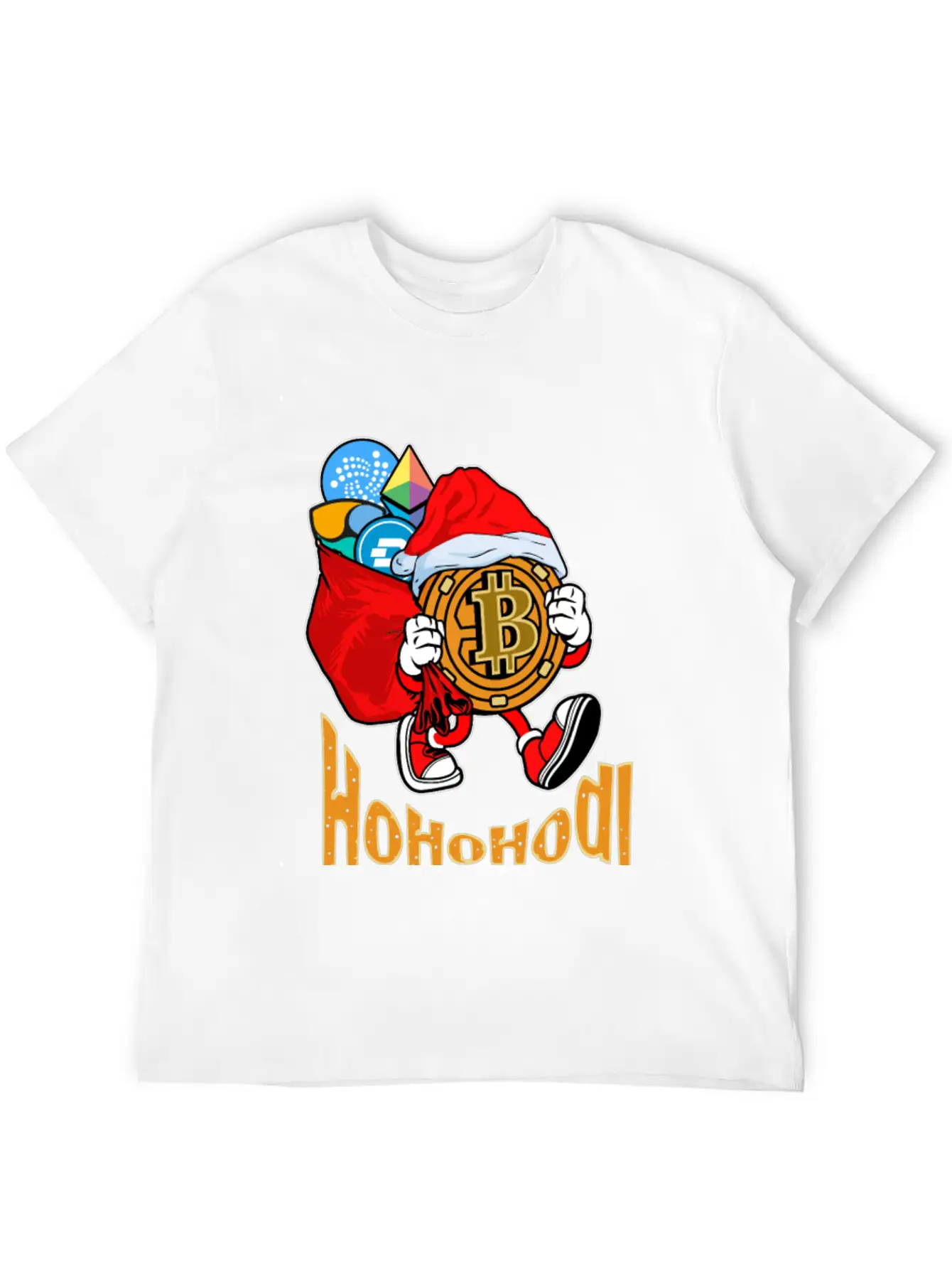 Bitcoin Christmas Timeless Short Sleeve Tee – Comfy And Minimalist Design