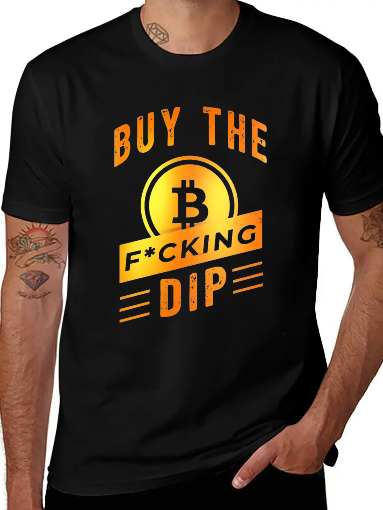 Bitcoin Crypto Father Dad Trader Crypto Bitcoin Basic Graphic T-Shirt – Daily Comfort In Soft Cotton