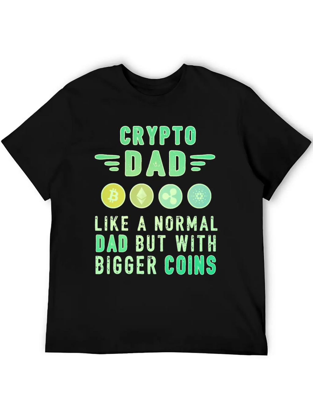 Bitcoin Crypto Father Dad Trader Crypto Stylish Everyday T-Shirt – Unisex Basic Cotton Tee