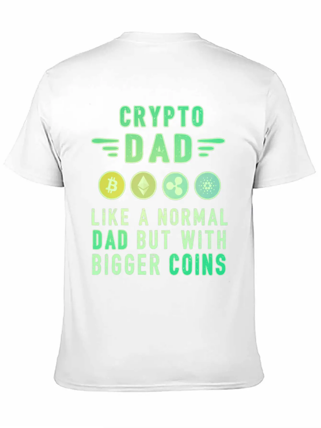 Bitcoin Crypto Father Dad Trader Crypto Stylish Everyday T-Shirt – Unisex Basic Cotton Tee