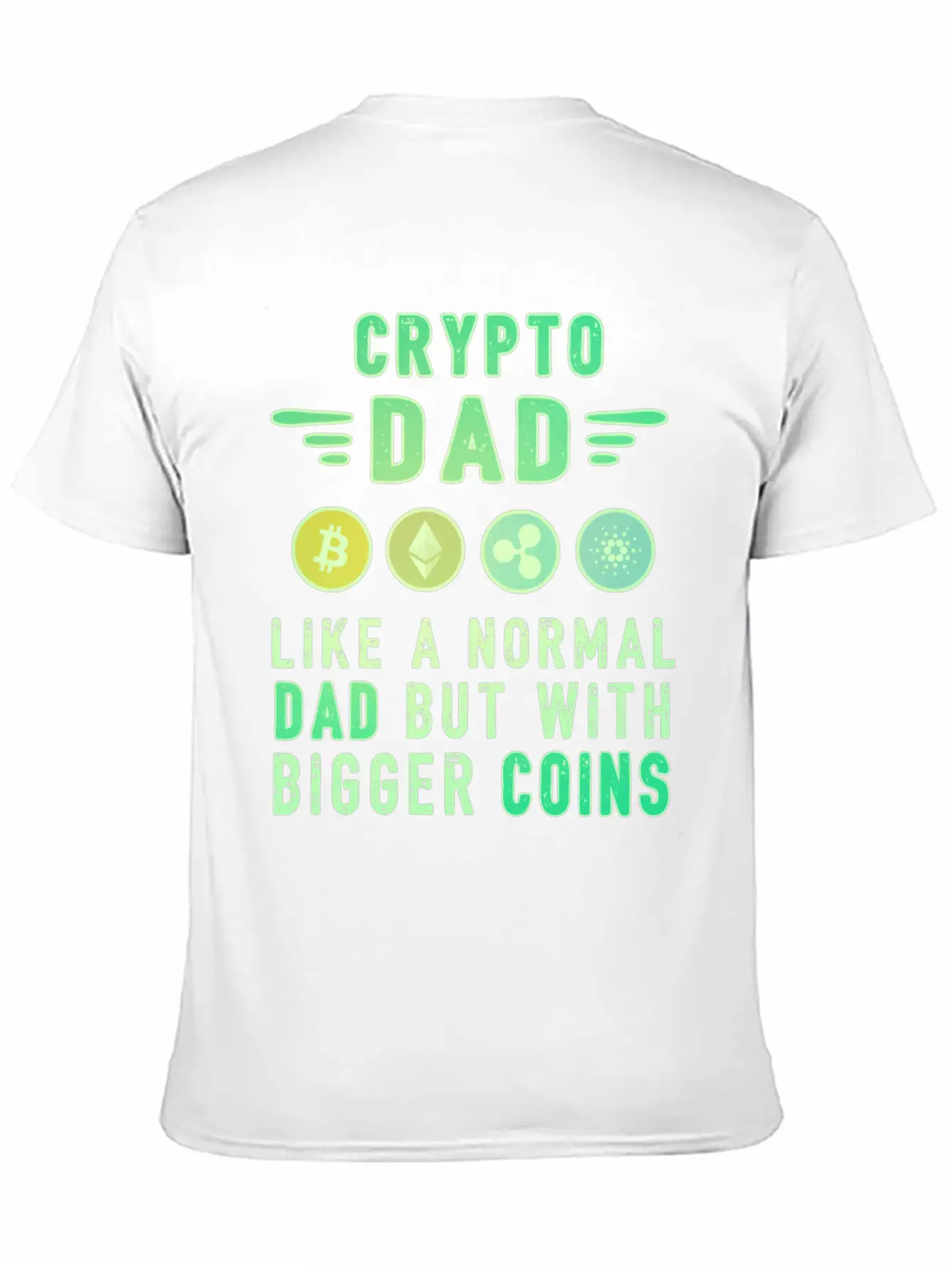 Bitcoin Crypto Father Dad Trader Crypto Stylish Everyday T-Shirt – Unisex Basic Cotton Tee
