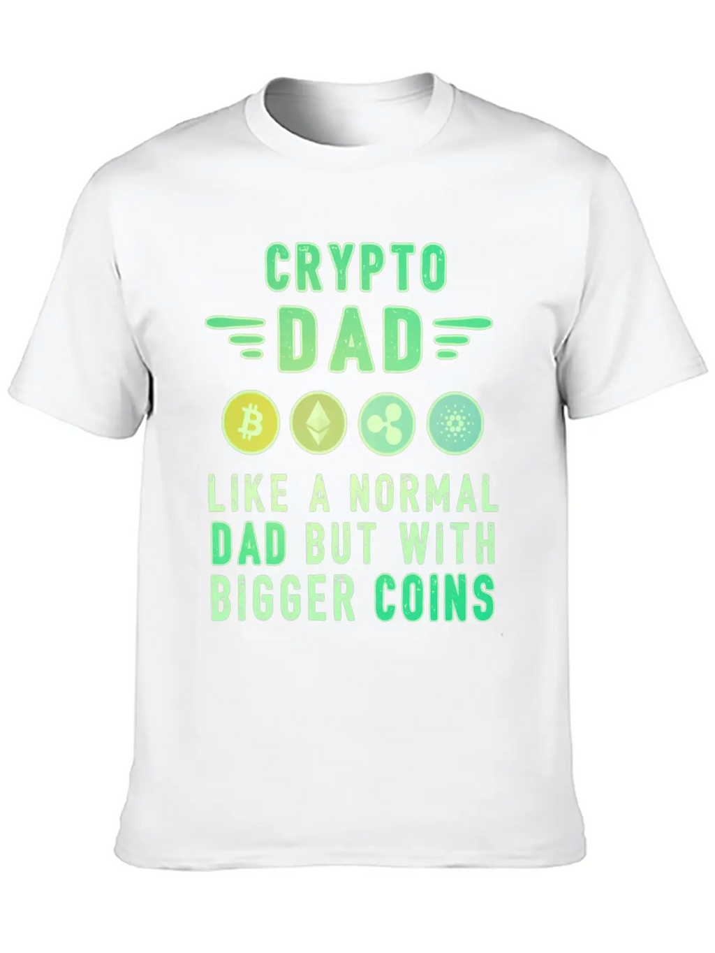 Bitcoin Crypto Father Dad Trader Crypto Stylish Everyday T-Shirt – Unisex Basic Cotton Tee
