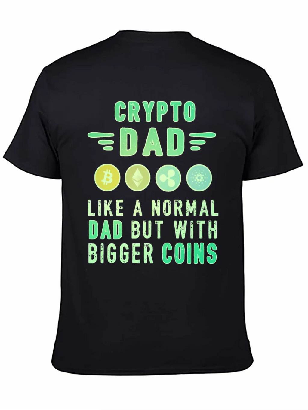 Bitcoin Crypto Father Dad Trader Crypto Stylish Everyday T-Shirt – Unisex Basic Cotton Tee