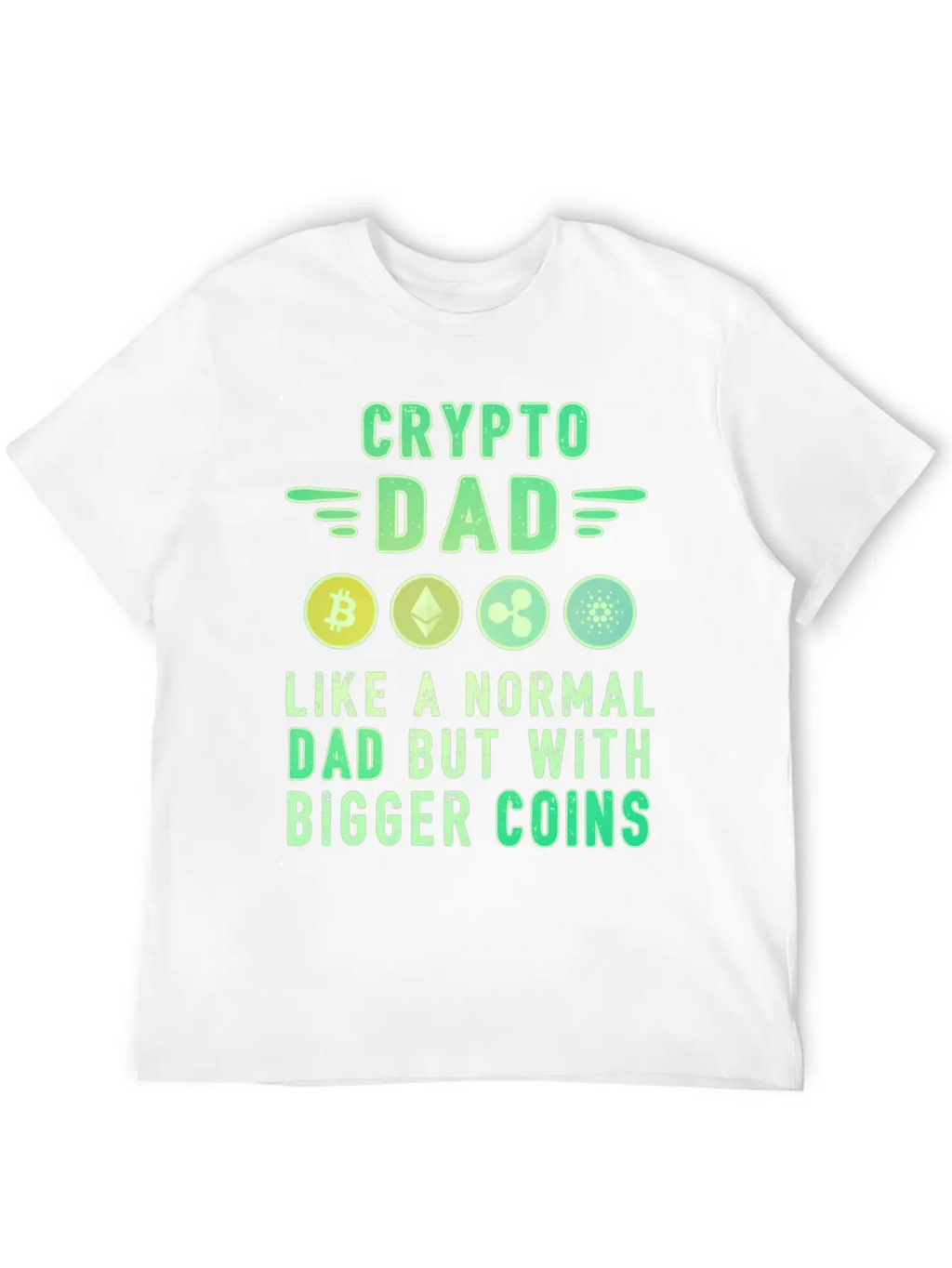 Bitcoin Crypto Father Dad Trader Crypto Stylish Everyday T-Shirt – Unisex Basic Cotton Tee