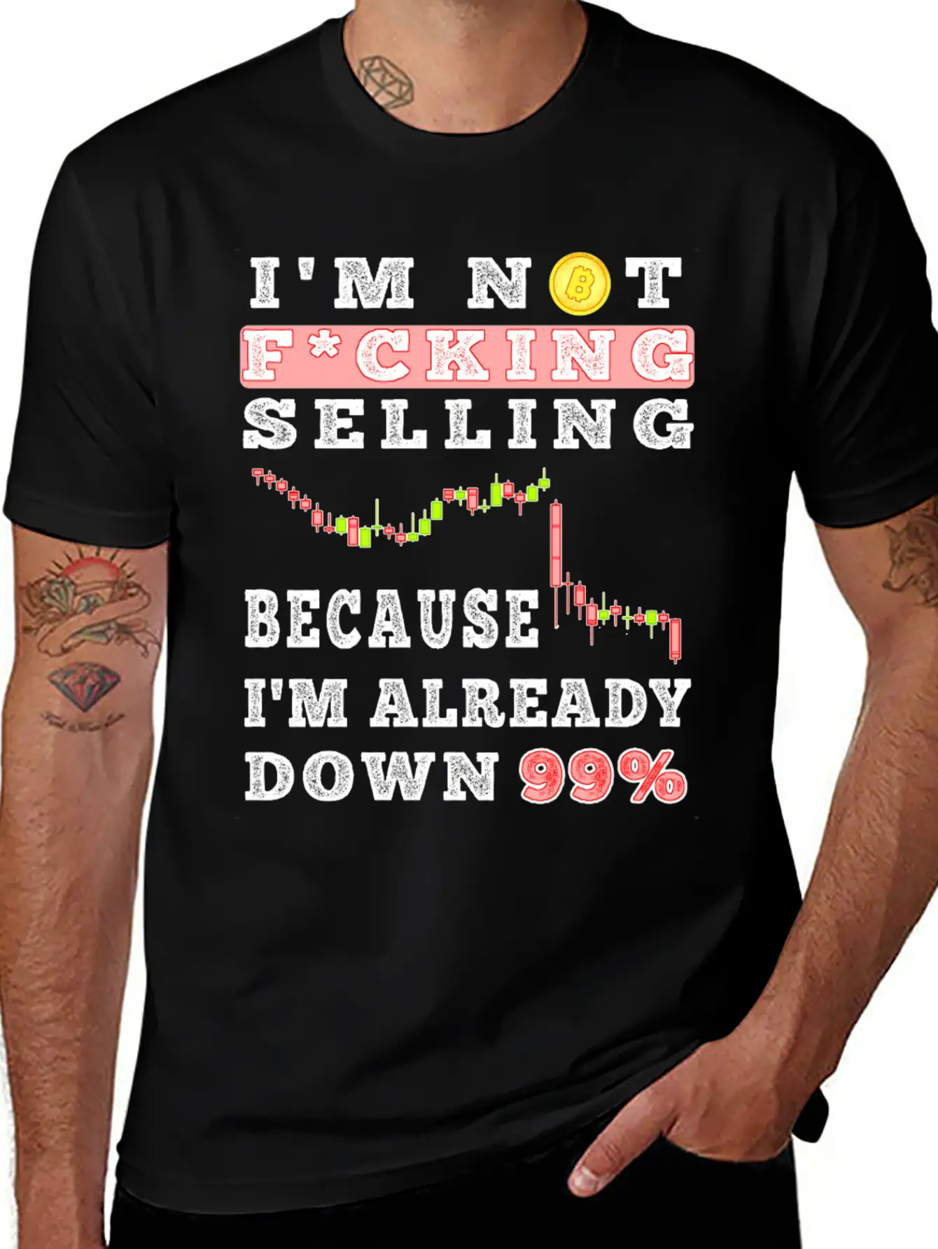 Bitcoin Crypto Father Dad Trader Crypto Trader Stylish Everyday T-Shirt – Unisex Basic Cotton Tee