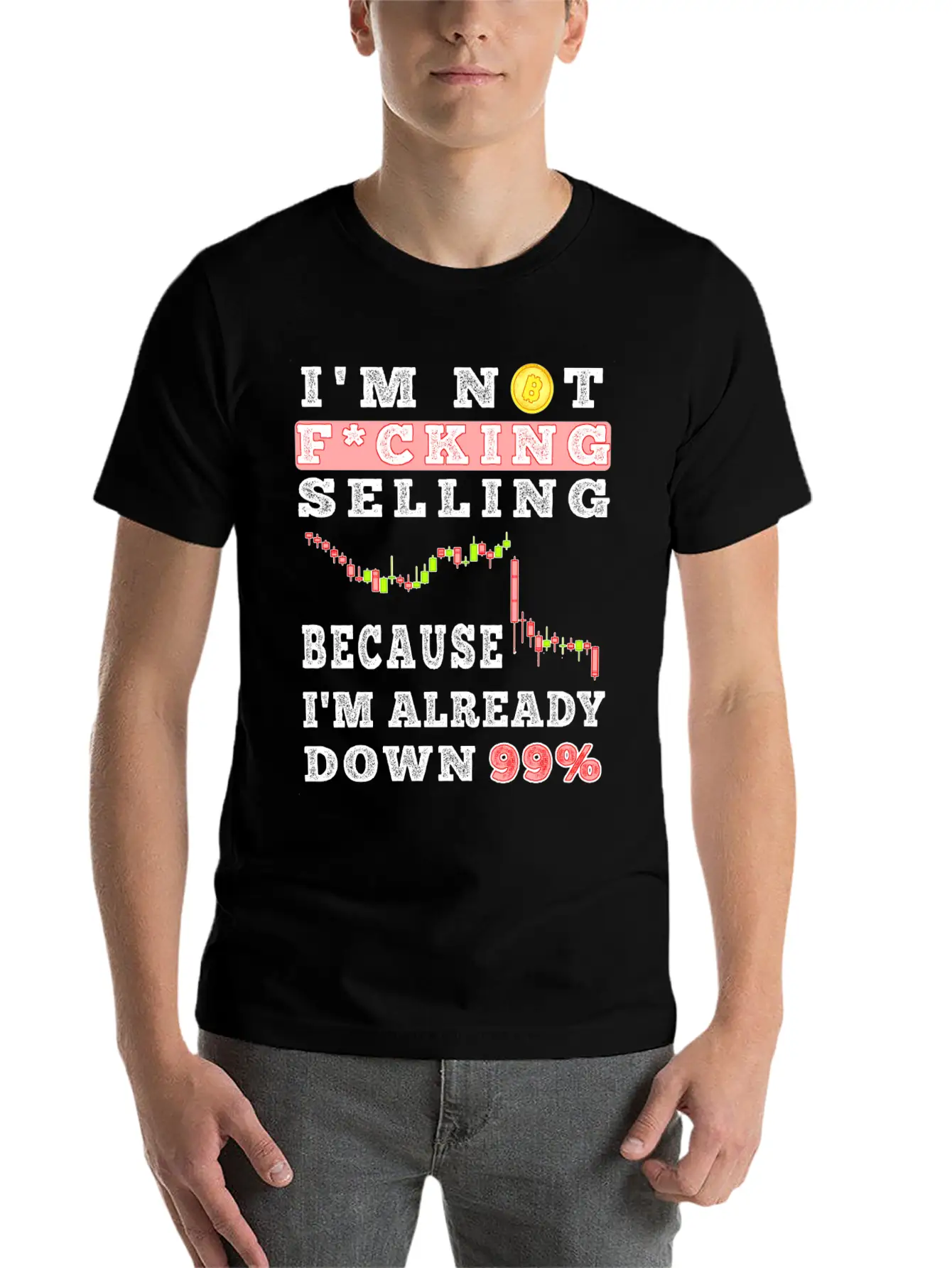 Bitcoin Crypto Father Dad Trader Crypto Trader Stylish Everyday T-Shirt – Unisex Basic Cotton Tee