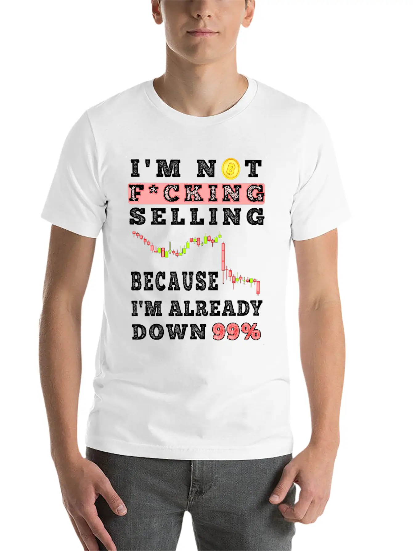 Bitcoin Crypto Father Dad Trader Crypto Trader Stylish Everyday T-Shirt – Unisex Basic Cotton Tee