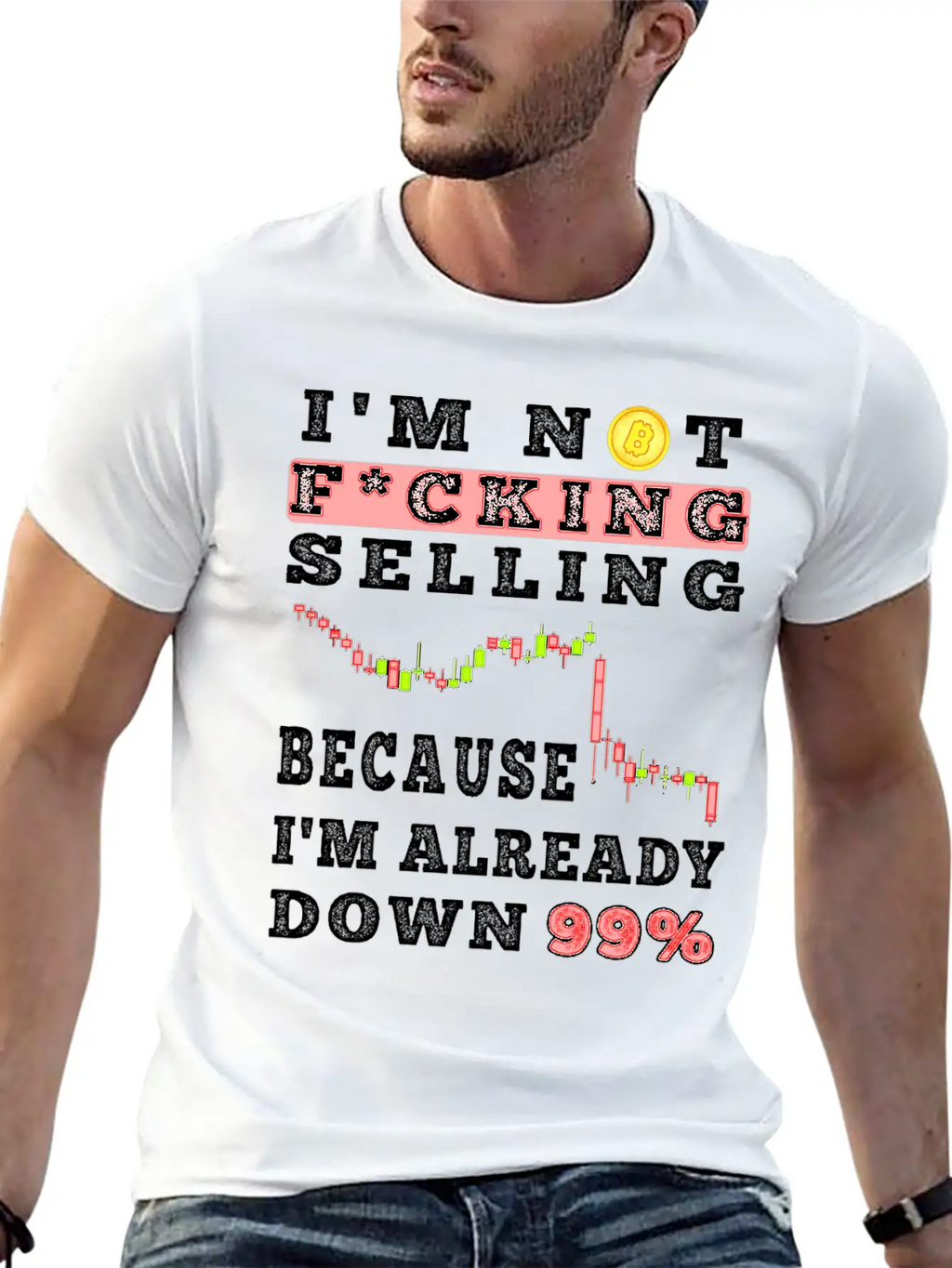 Bitcoin Crypto Father Dad Trader Crypto Trader Stylish Everyday T-Shirt – Unisex Basic Cotton Tee