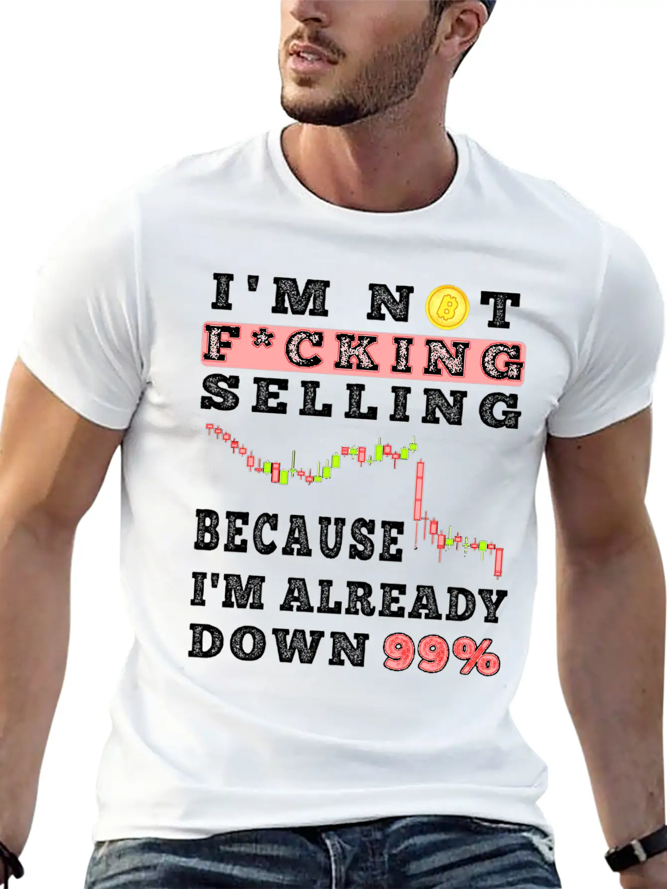 Bitcoin Crypto Father Dad Trader Crypto Trader Stylish Everyday T-Shirt – Unisex Basic Cotton Tee