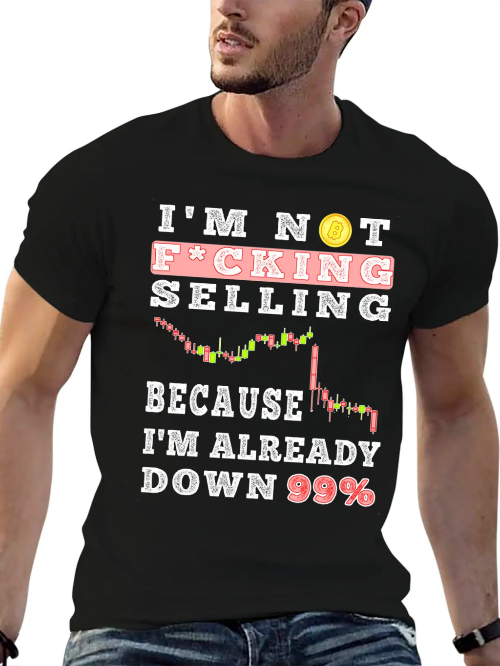 Bitcoin Crypto Father Dad Trader Crypto Trader Stylish Everyday T-Shirt – Unisex Basic Cotton Tee