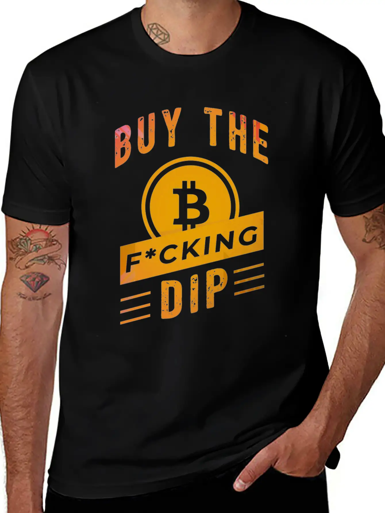 Bitcoin Crypto Father Dad Trader Crypto Trading Stylish Everyday T-Shirt – Unisex Basic Cotton Tee