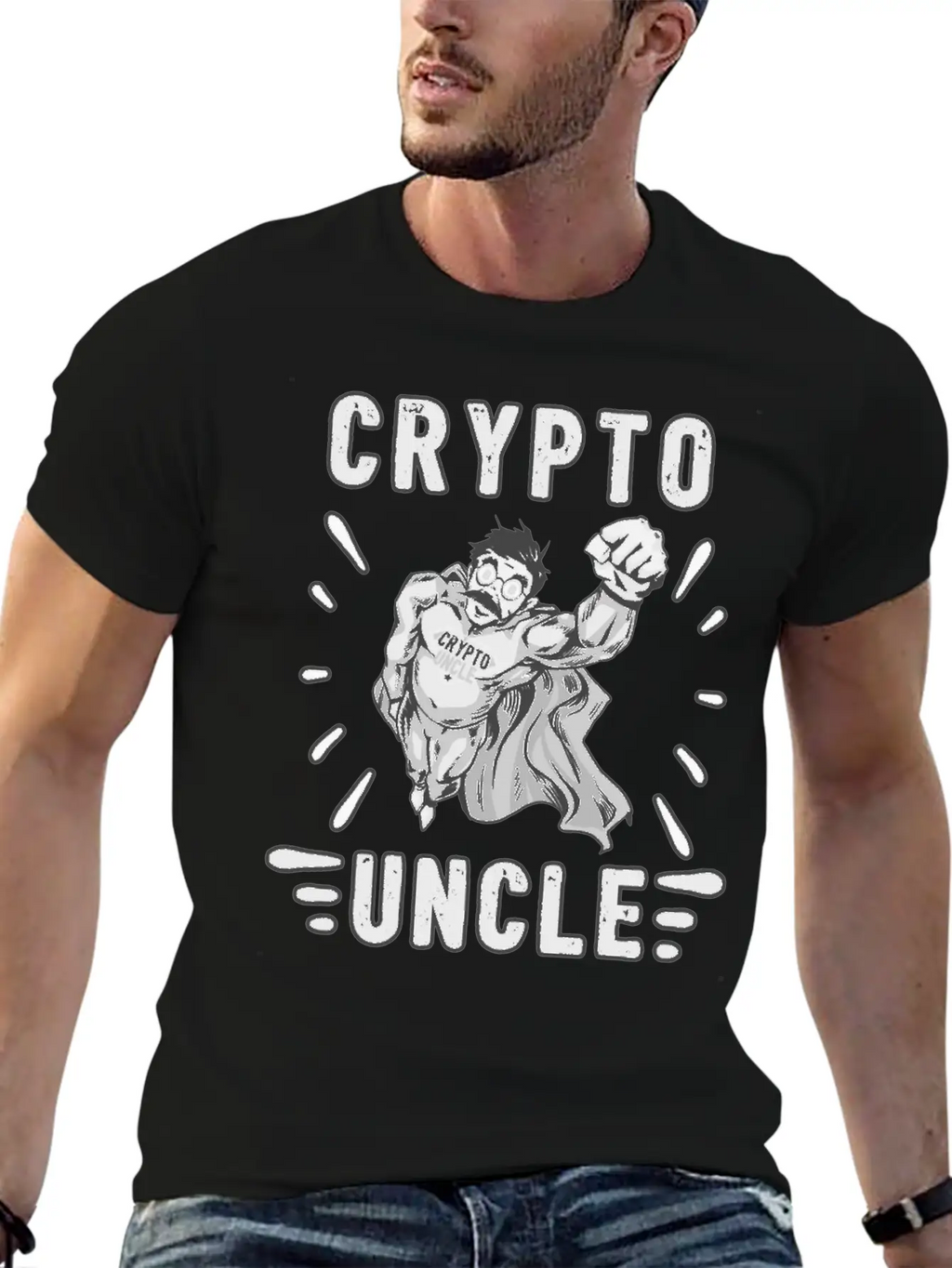 Bitcoin Crypto Uncle Cool Trader Crypto Eth Timeless Short Sleeve Tee – Comfy And Minimalist Design